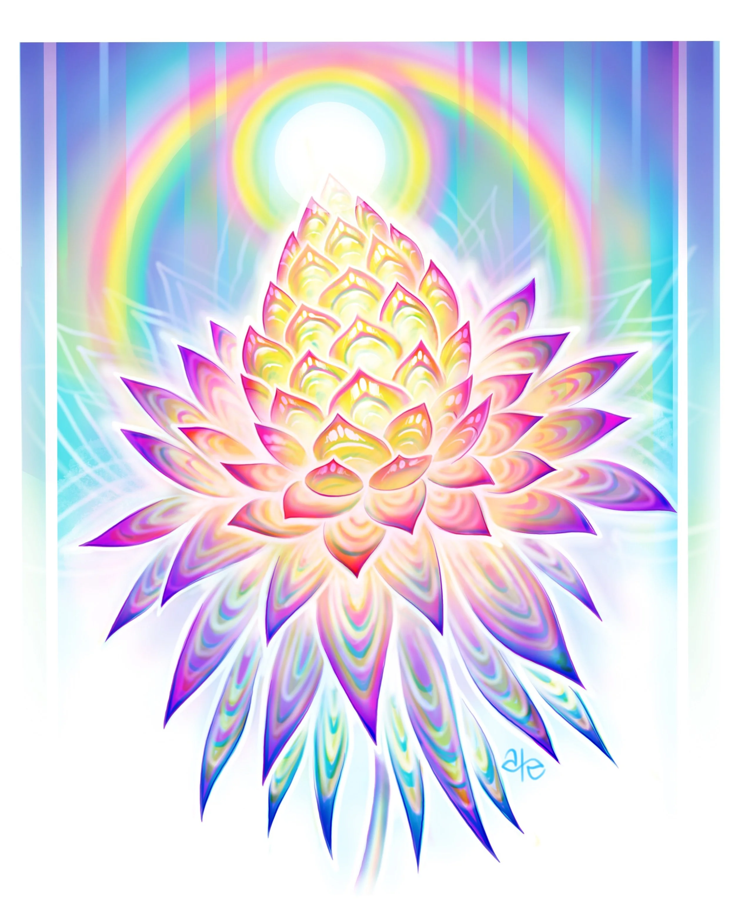 "PineaLotus Glow" - Digital