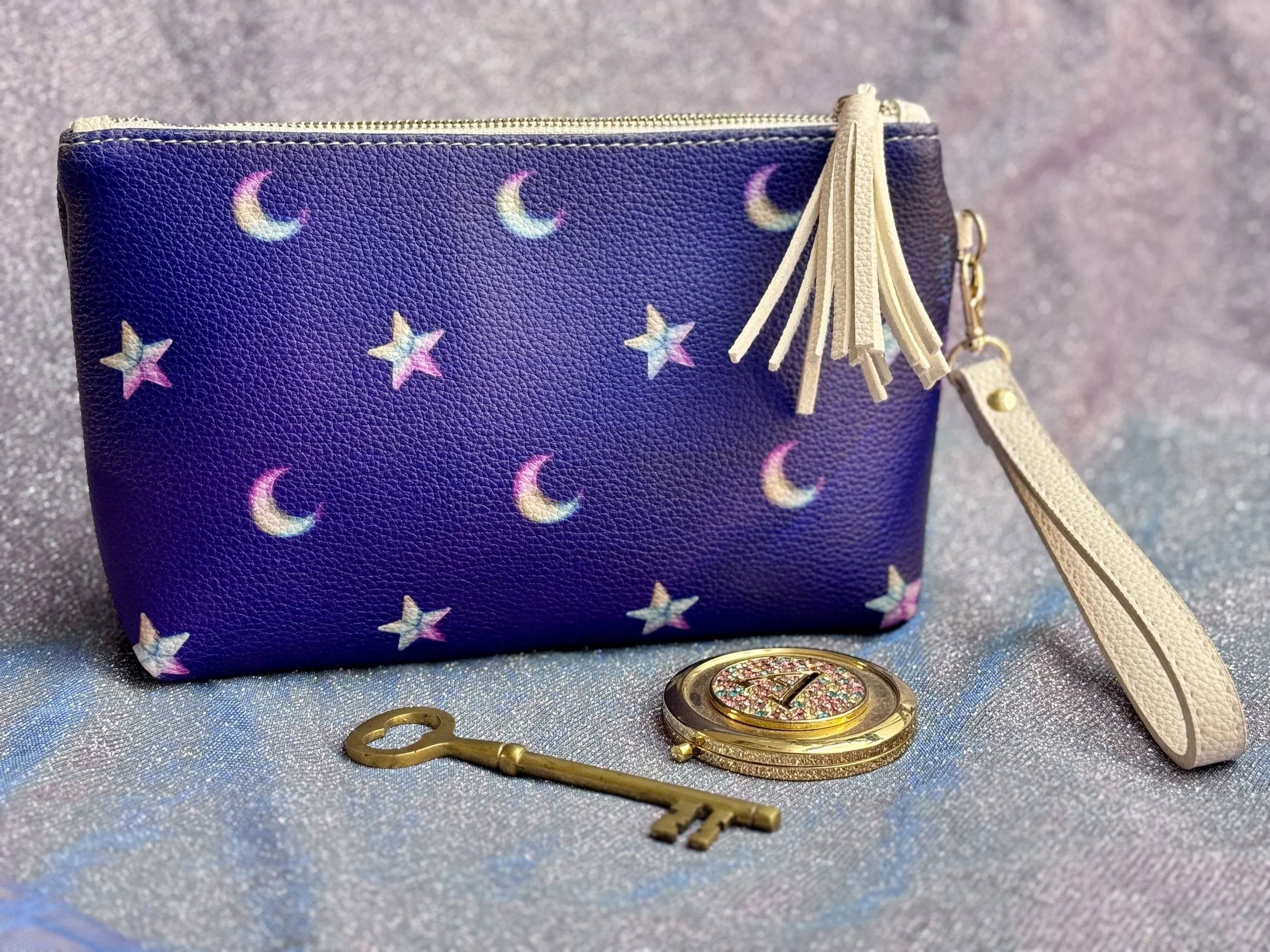 Iridescent Stars & Moons - Pouch