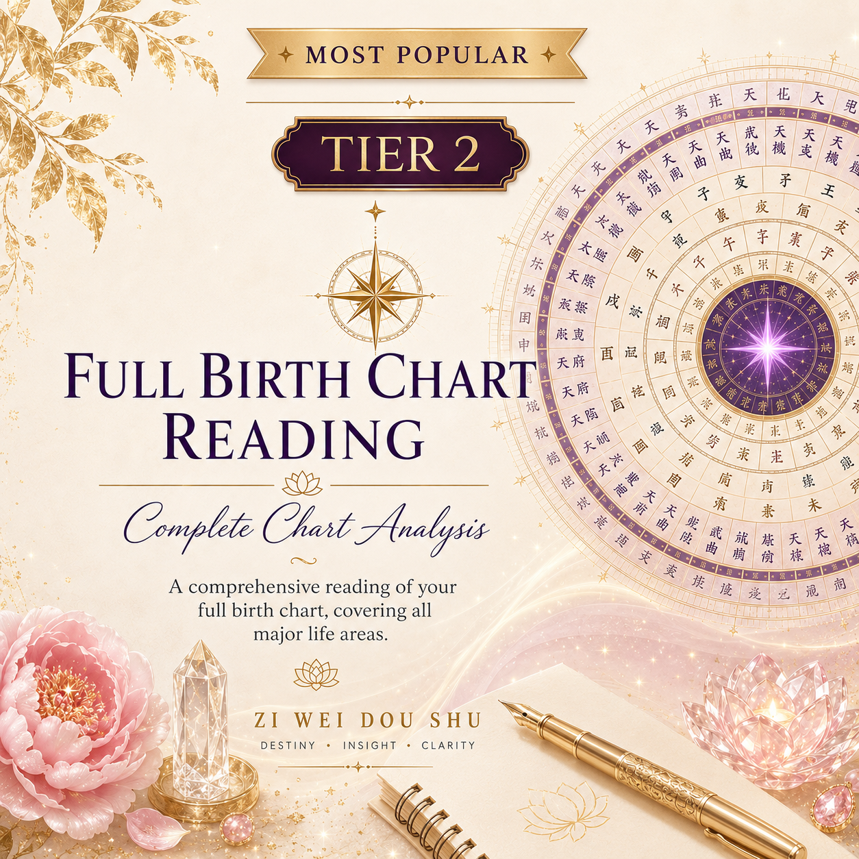 TIER 2 — Full Birth Chart Reading, 🌟 Most Popular