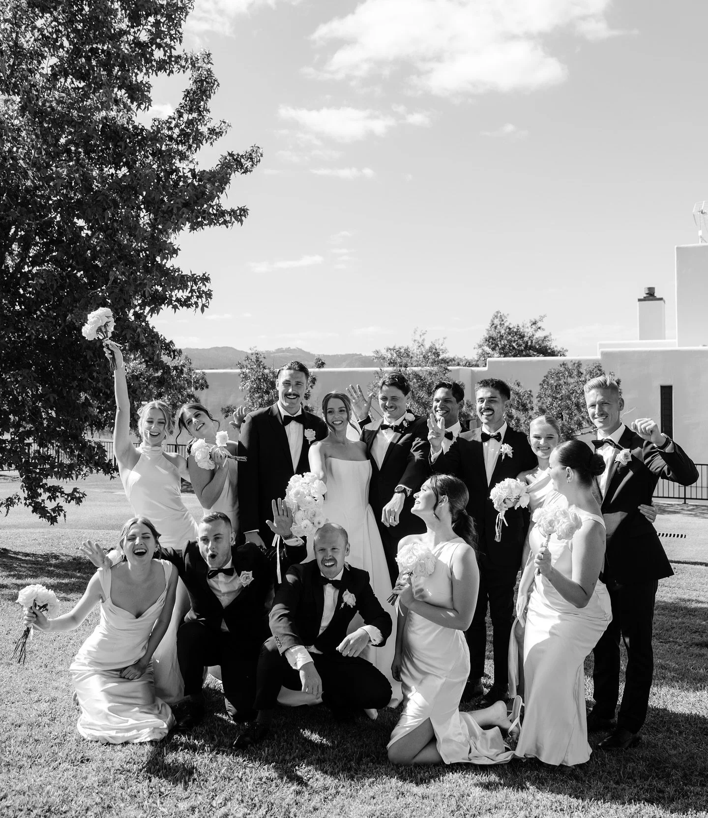 You can tell a lot about a couple by who they choose to stand with them, and Emma and Nathan chose beautifully. These good lookin folk brought energy, warmth, respect and nothing but good times from the rehearsal to the ceremony. 

Big wedding partie