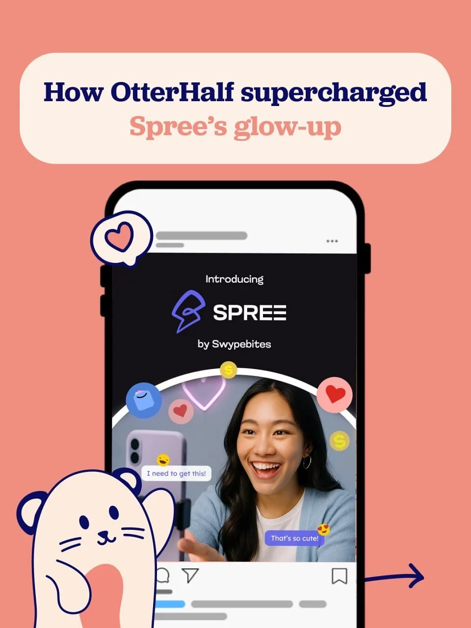 @spree.city was ready for a rebrand — and OtterHalf made it happen. From strategy and socials to a site glow-up, we helped turn Swypebites into the bold, future-forward Spree. Swipe to learn more ➡️