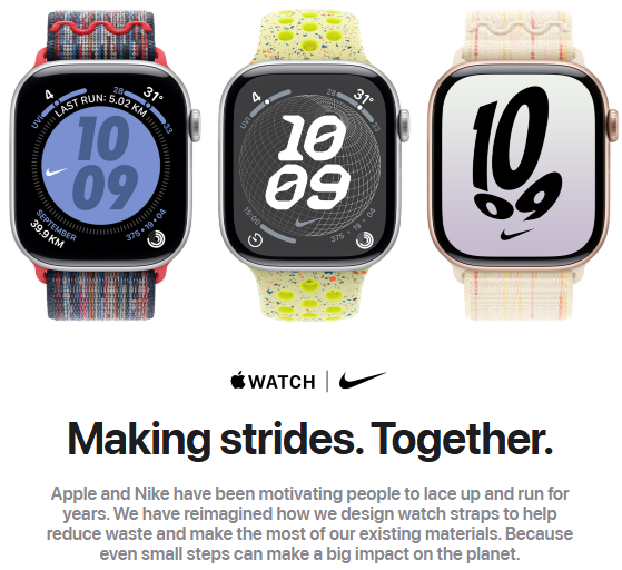 Nike x Apple Watch Nike+ campaign