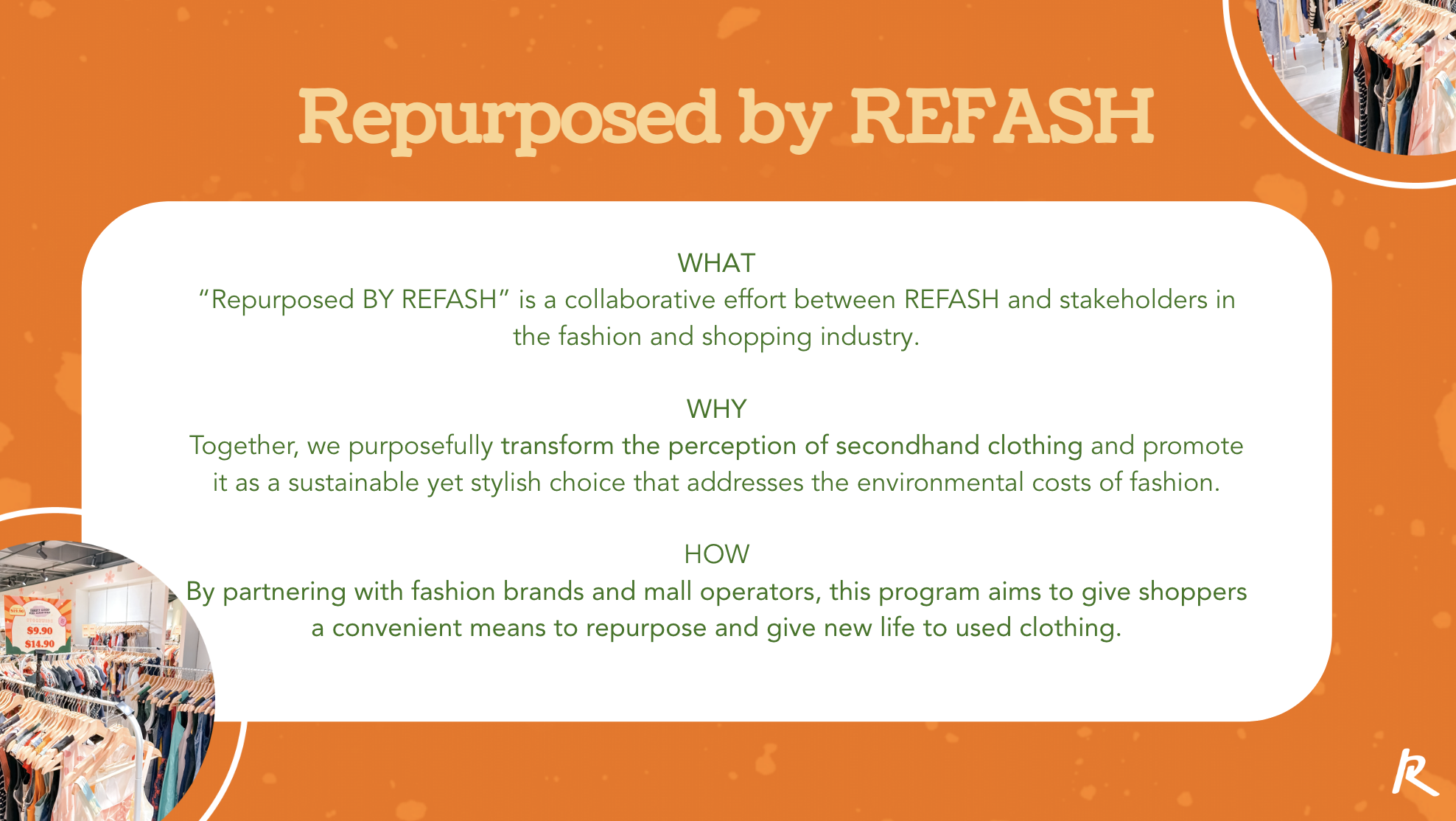repurposed by Refash partnership campaign