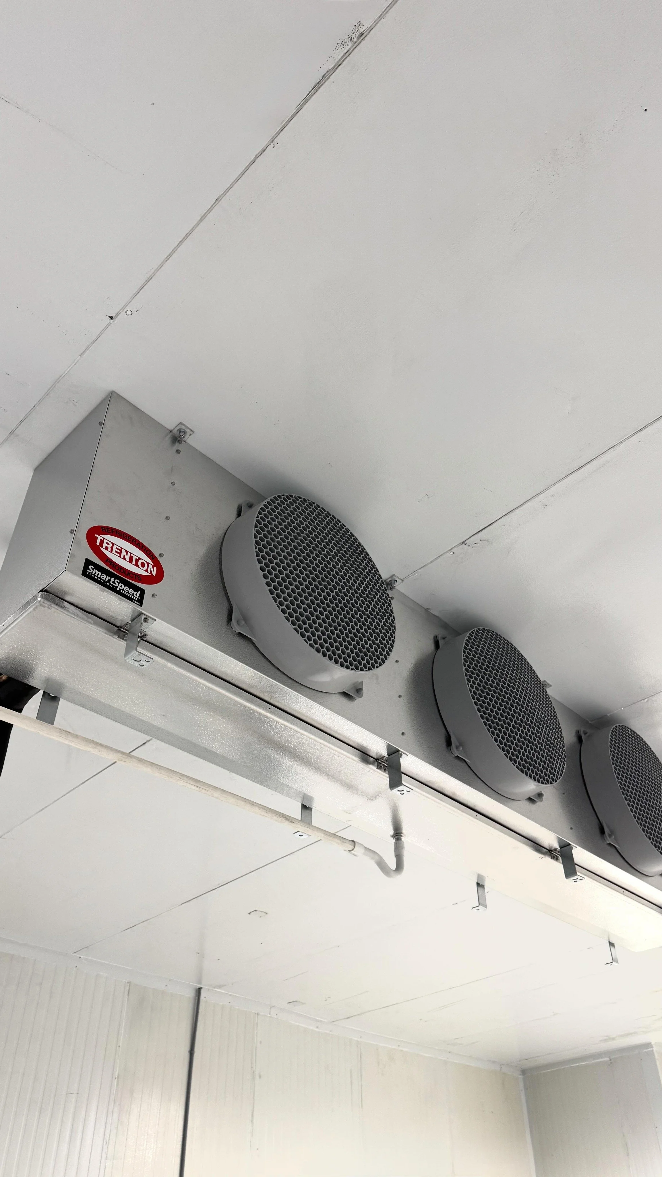 Walk-in cooler installation in progress at a Oakville restaurant