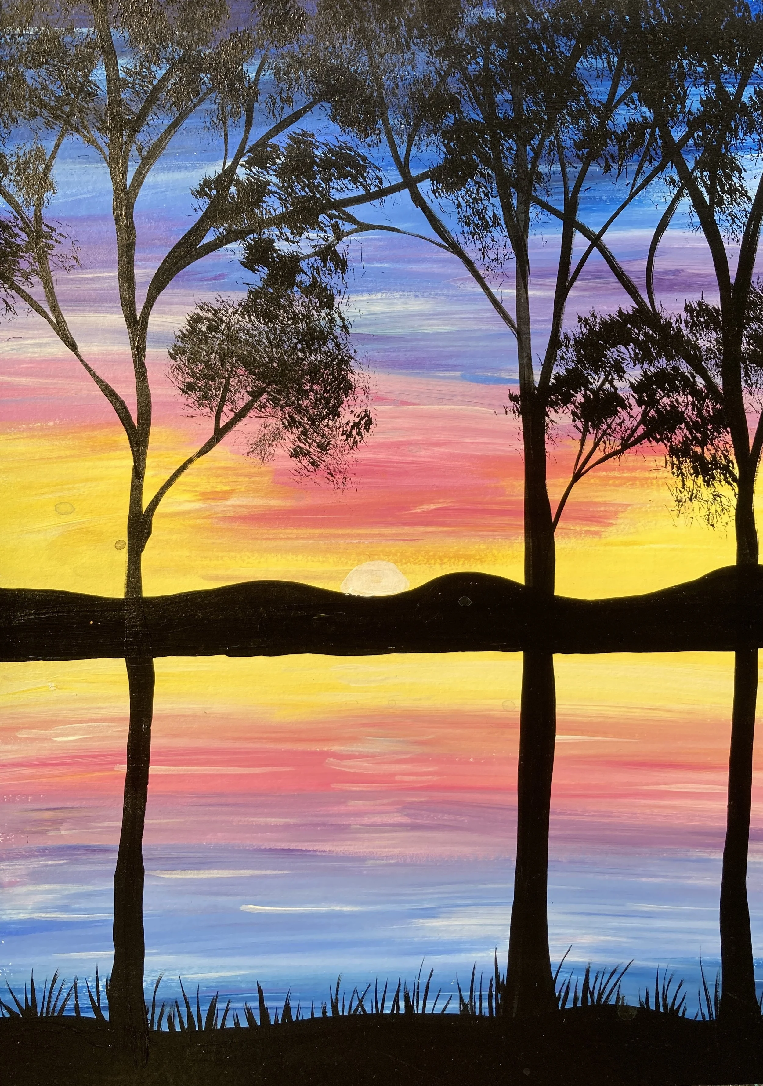 Lakeside Sunset painting.jpg