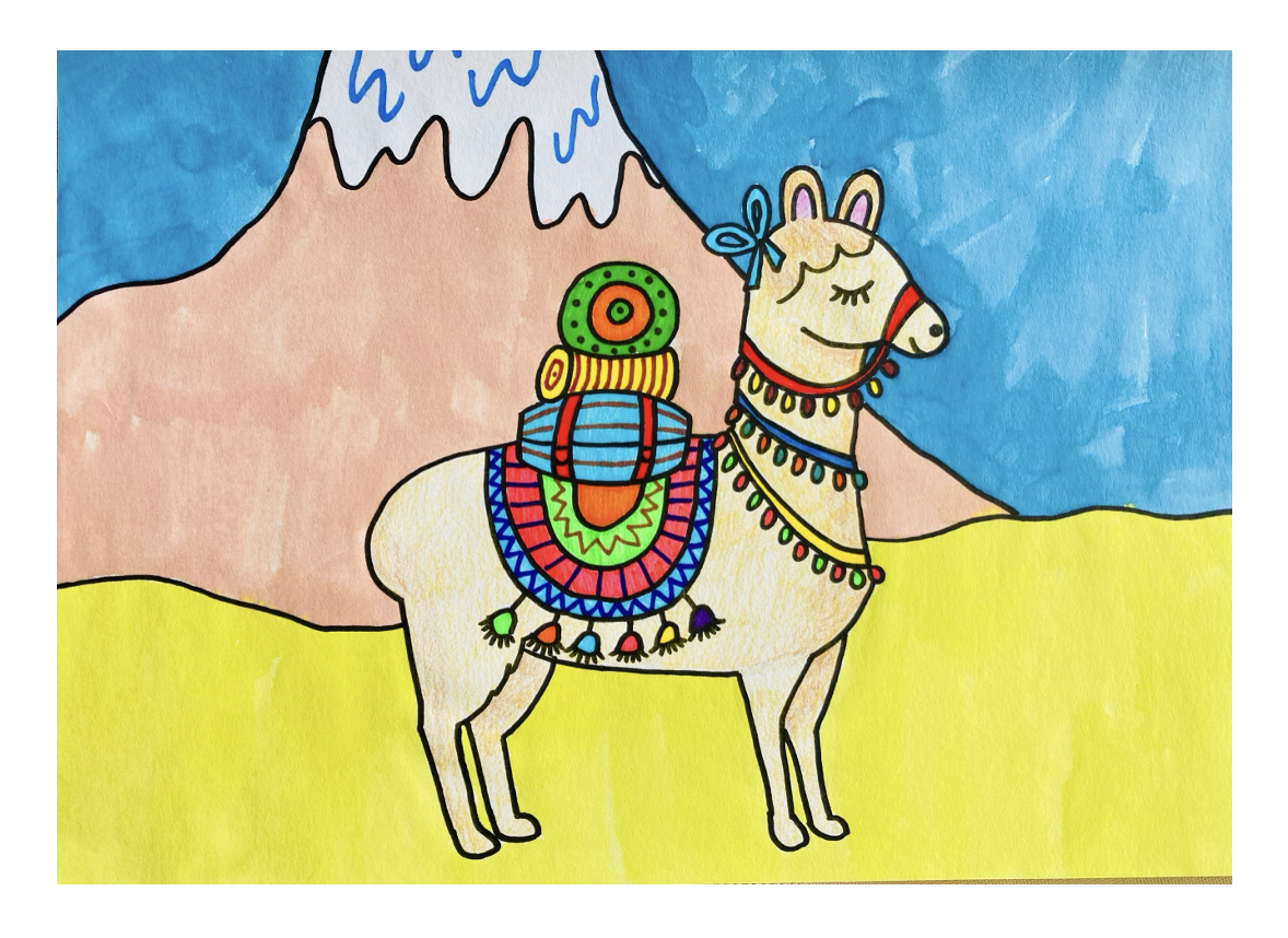 'Beautiful Llama' mixed media workshop - 10 April