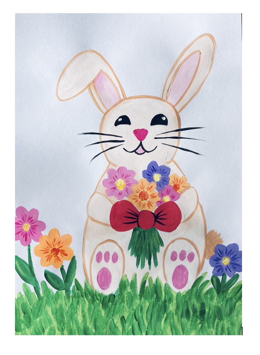 'Bunny with Flowers' painting workshop - 8 April