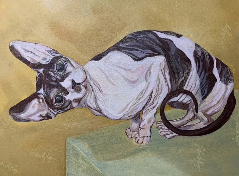 The Mighty Zeus (2021). Acrylic on canvas. Study, Sold.