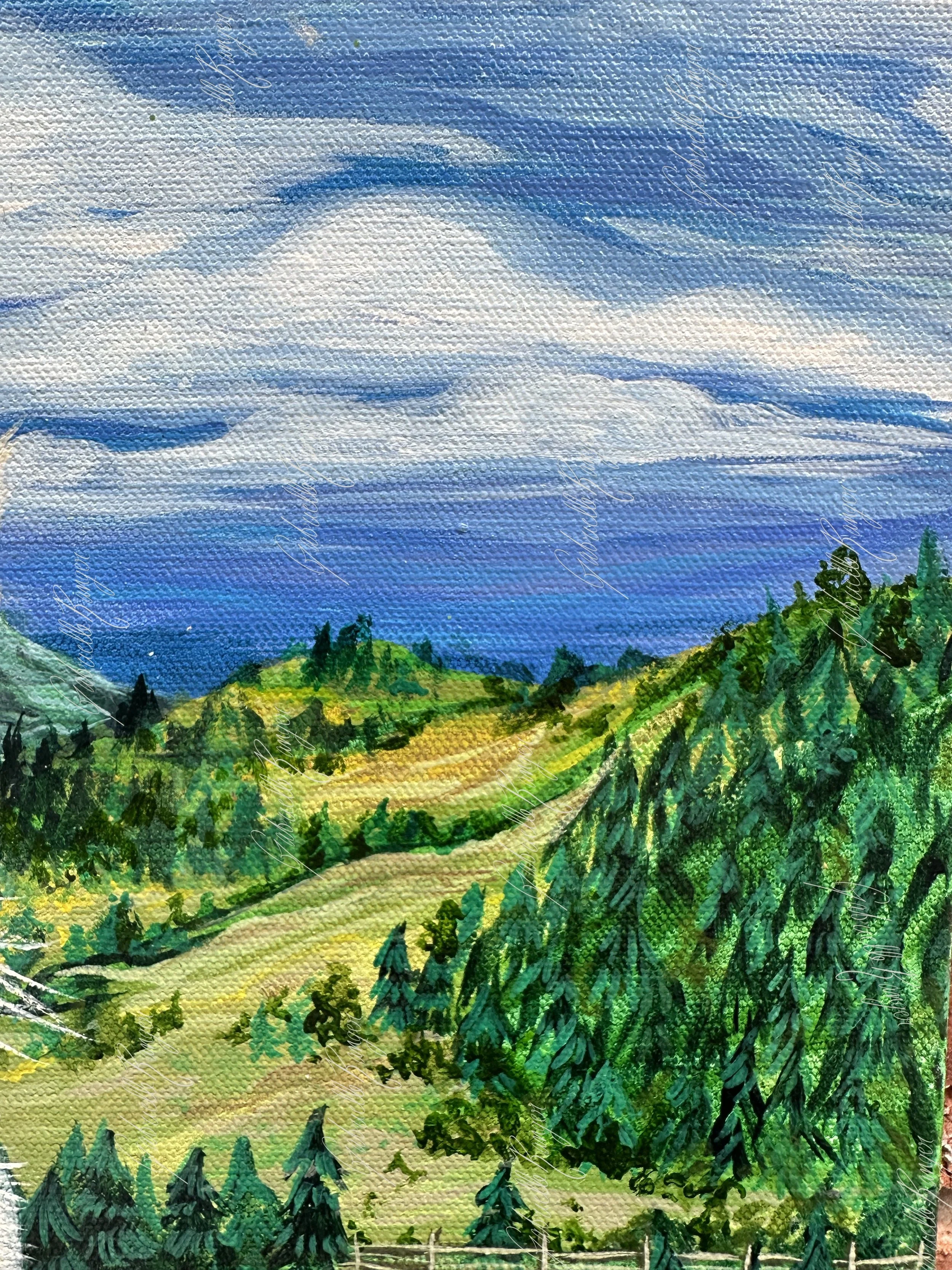 Detail of Toe beans (2023). Acrylic on canvas.