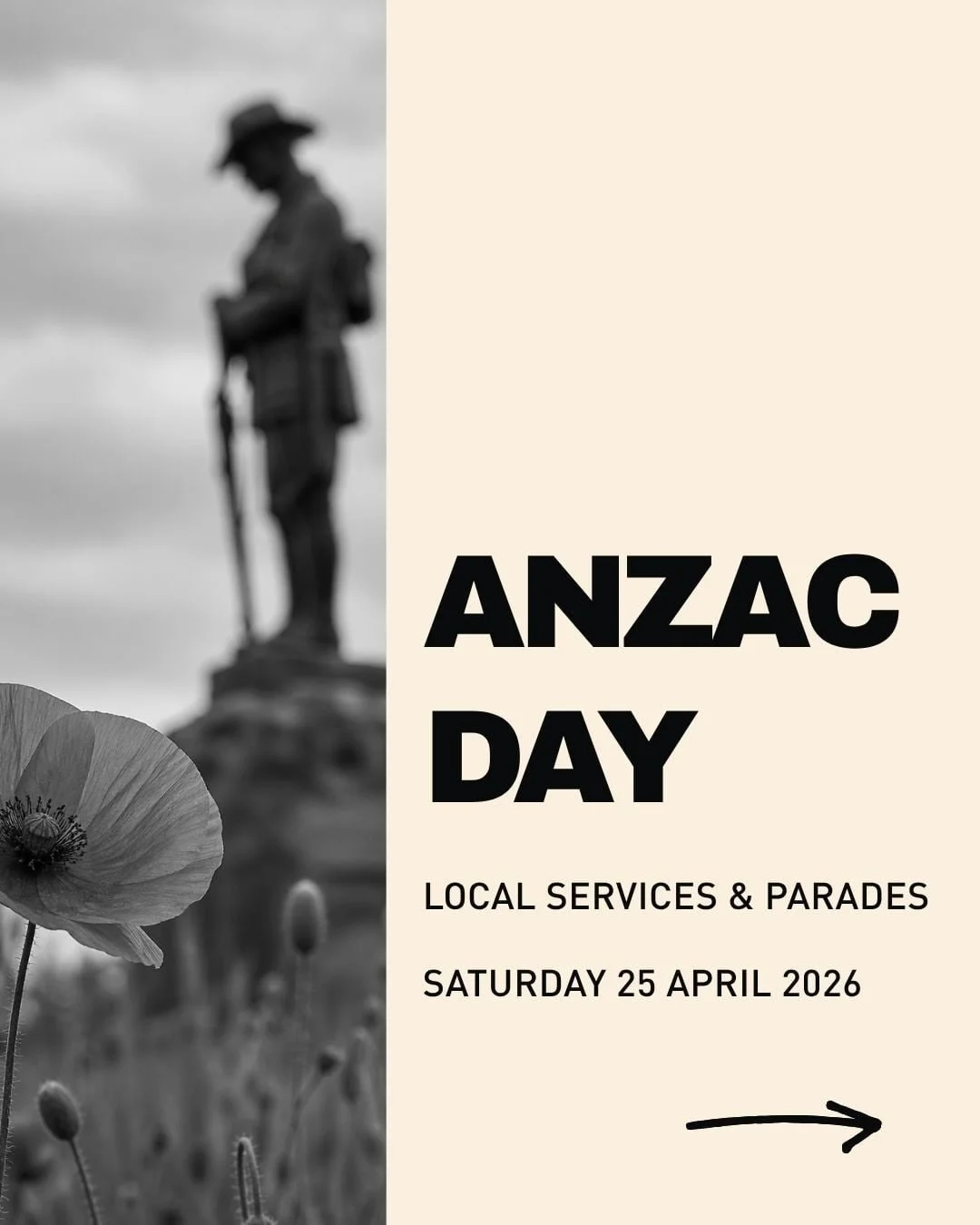 Lest we forget.

Join your community this ANZAC Day as we pause, reflect, and honour those who served. 🌺
See local service times and make a moment to remember.