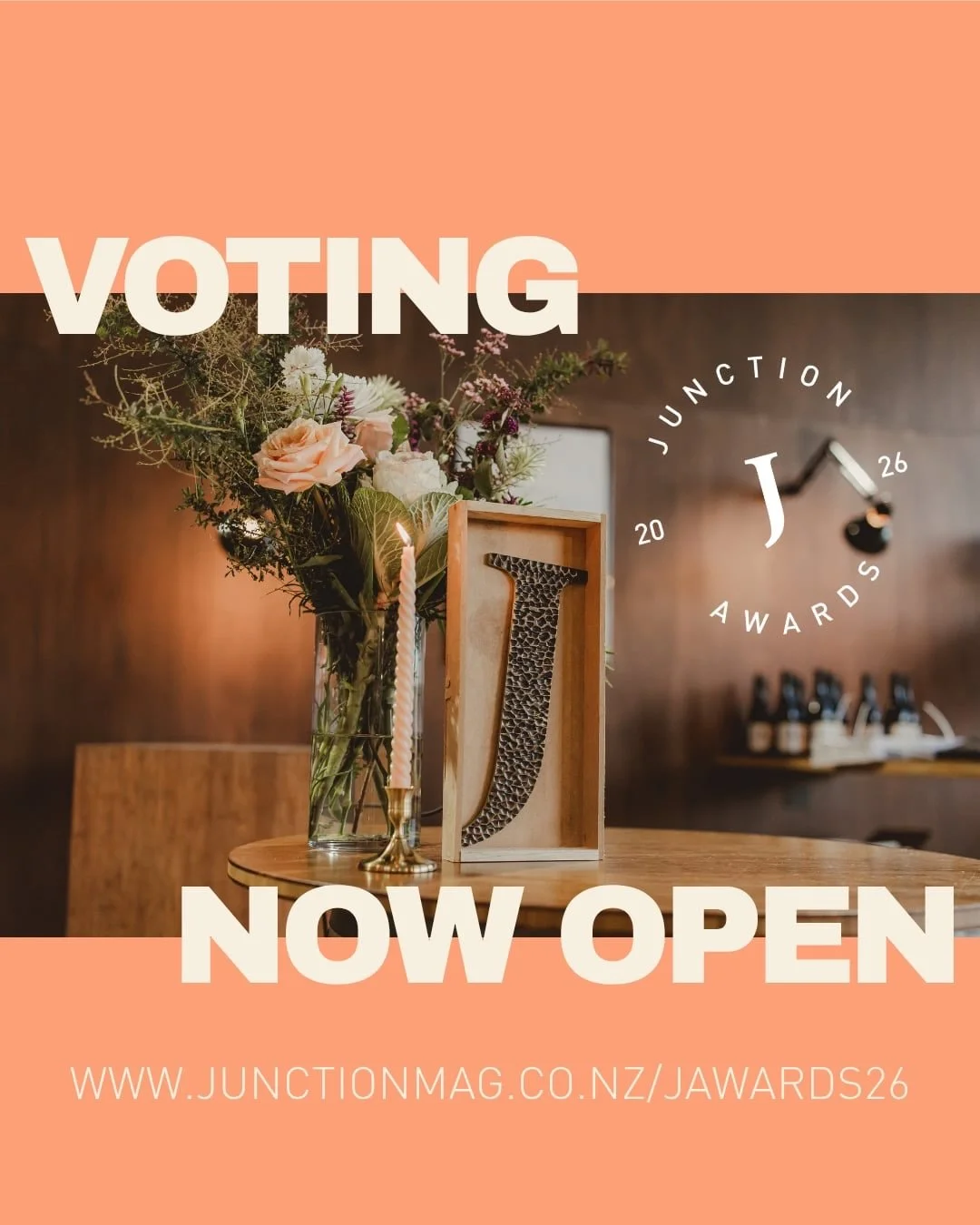 🚨 VOTING IS LIVE 🚨
The Junction Awards 2026 are officially open!

Tag your favourite local business, rally your community, and get those votes in 🗳✨

🏆 Big prizes up for grabs -  J Award, crafted by @rochford_landscapes along with a $6,800 advert