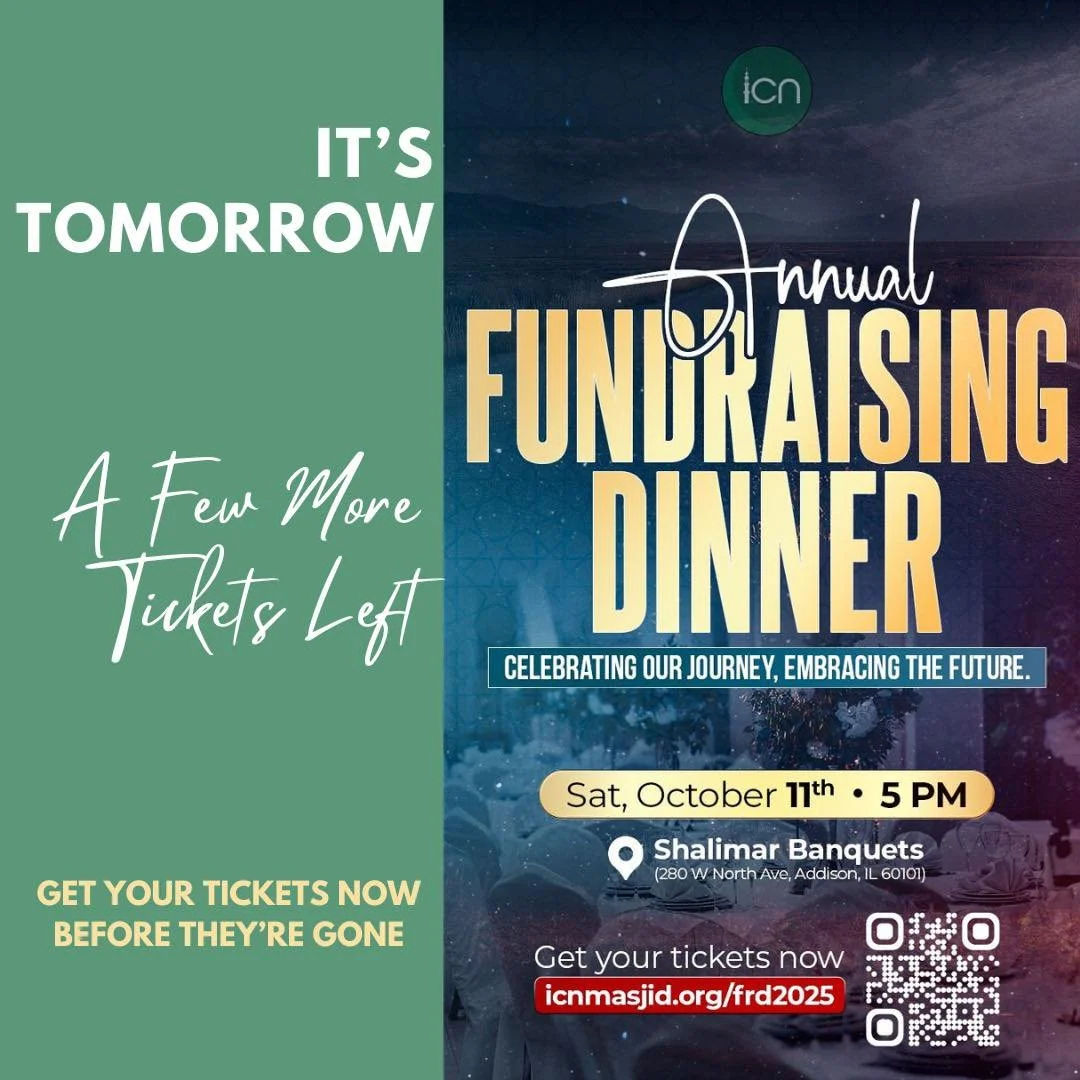 *ICN Fundraising Dinner is TOMORROW -  Oct 11th!*🎉

We have a few more tickets left. If you have not bought them yet, NOW is your chance. There may be limited tickets at the door or if we reach capacity, we may close ticket sales. So, DON'T WAIT!

B