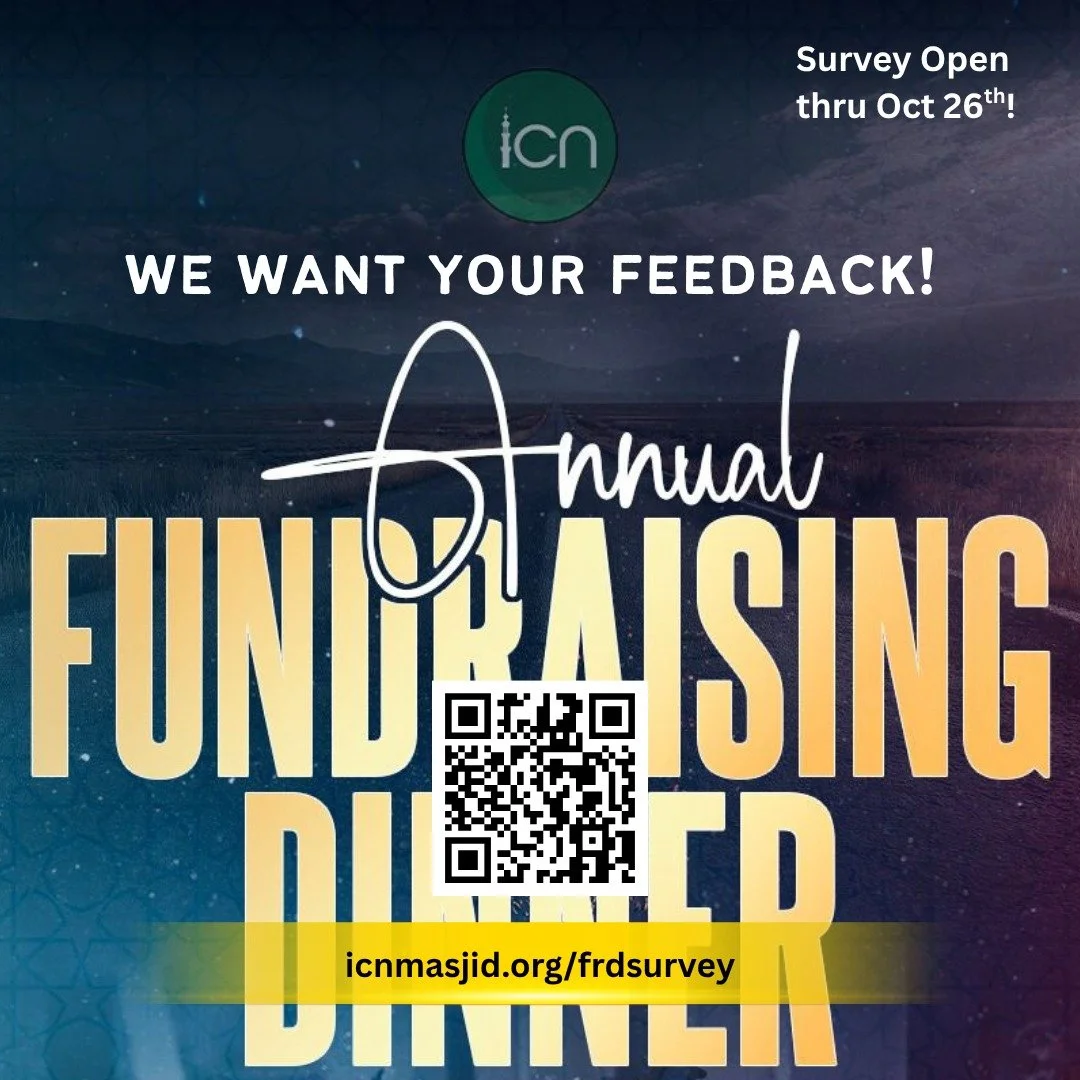 We want to hear from YOU!
Thank you for making the ICN Fundraising Dinner a night to remember!
With over 600 attendees, inspiring talks, amazing performances, and your generous support, Alhamdulillah, we exceeded our fundraising goal!
💬 Now, we&rsqu