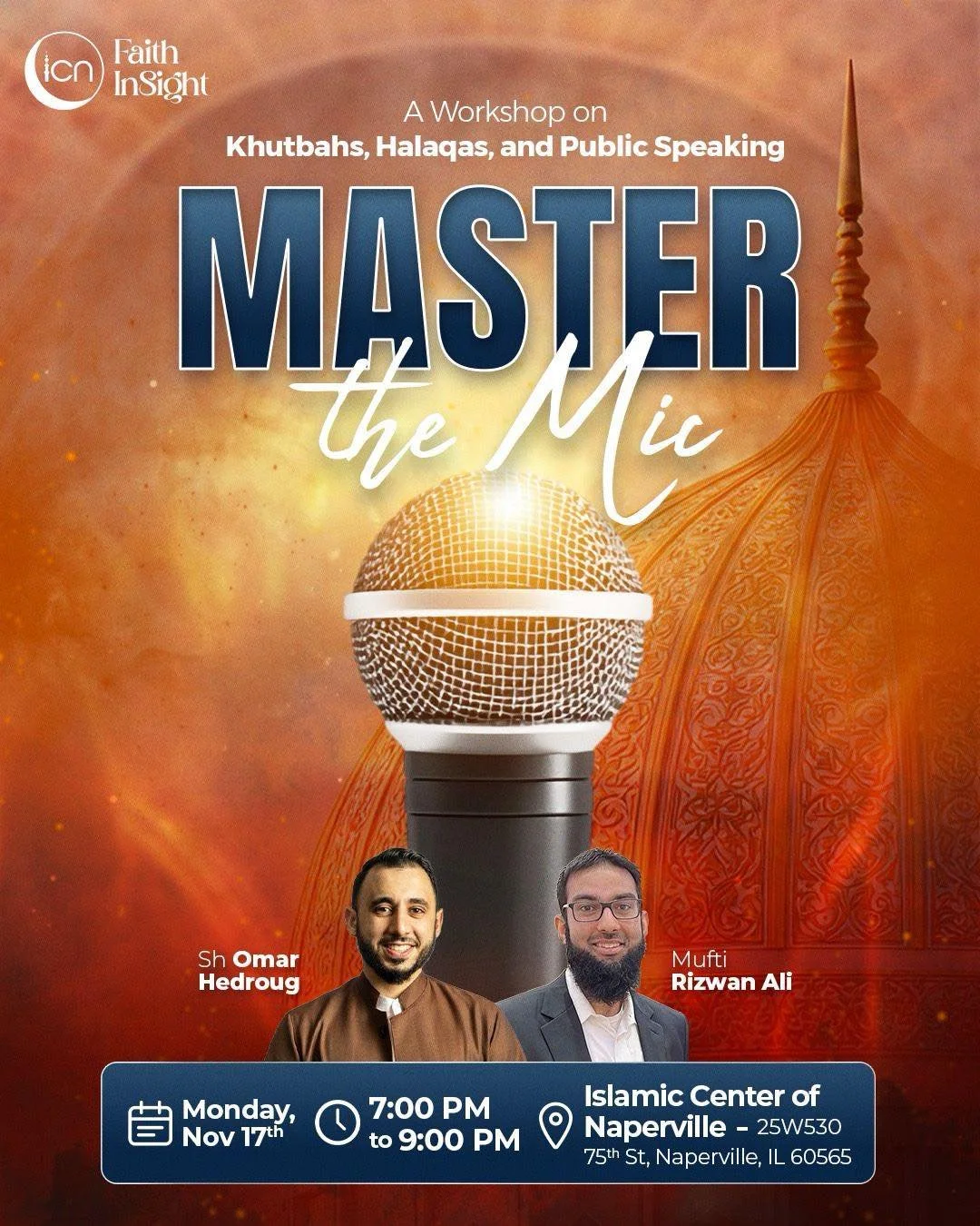 Have you ever wanted to speak with confidence, deliver powerful messages, and truly inspire your audience? Whether you&rsquo;re giving a khutbah, leading a halaqa, or speaking at a community event, this program is for you!

Join Mufti Rizwan Ali &amp