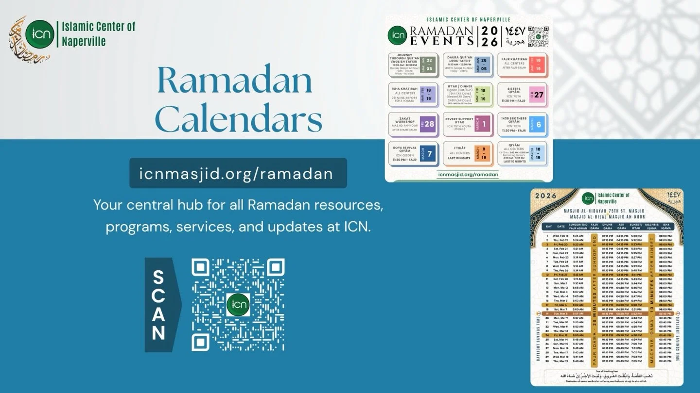 ICN #Ramadan #Calendars are available at ICN Masajids as of jumuah this week. You may also download the calendar for ICN Programming throughout Ramadan as well as the Ramadan calendar. Visit Ramadan @ICN https://icnmasjid.org/ramadan/#calendars