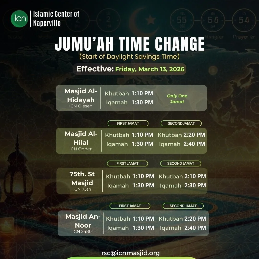 #jumuah time change