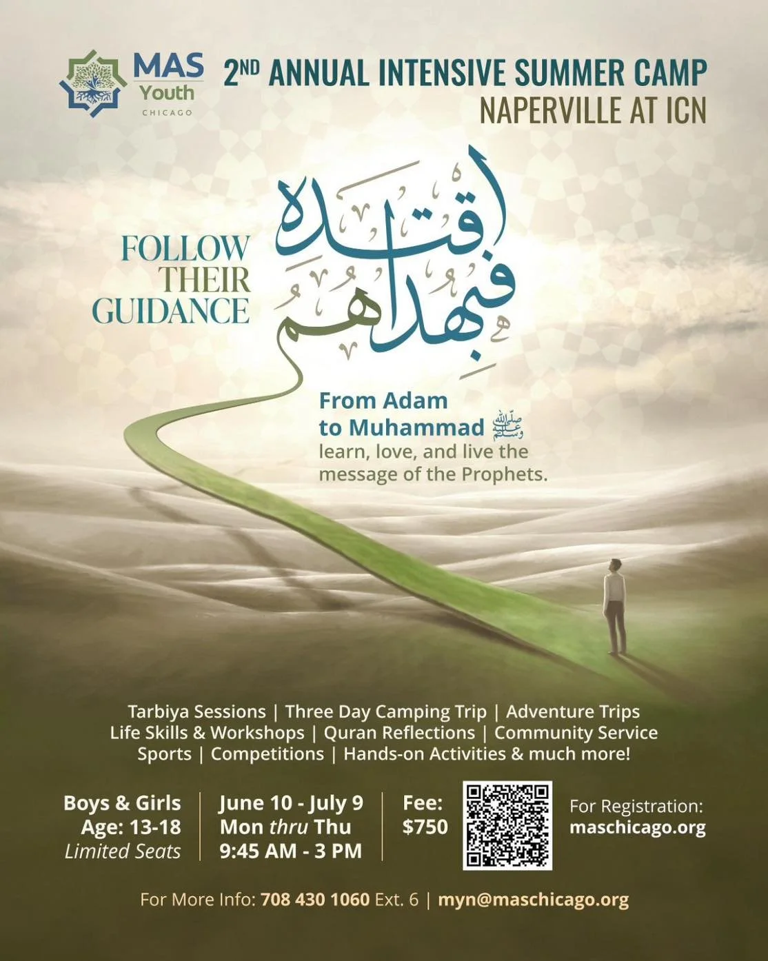 🚨 Exciting Announcement! 🚨
Get ready for an unforgettable summer! 🌟 

The 2nd Annual MAS Youth Intensive Summer Camp at ICN in Naperville is now officially opened for registration.

🎯 Limited spots available &ndash; Registration is first come, fi