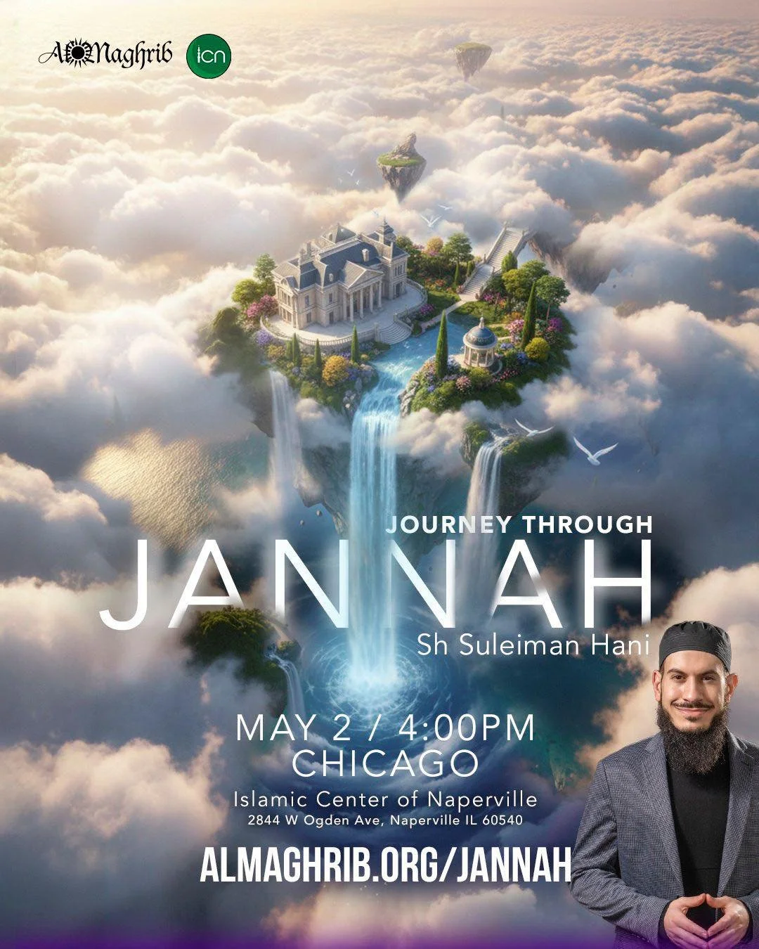 AlMaghrib + ICN Ilm Night 

This isn&rsquo;t another lecture you&rsquo;ll forget by next week. It&rsquo;s an _immersive, multimedia experience_ that will make Jannah feel real and give you the _practical tools to align_ your daily choices with your u