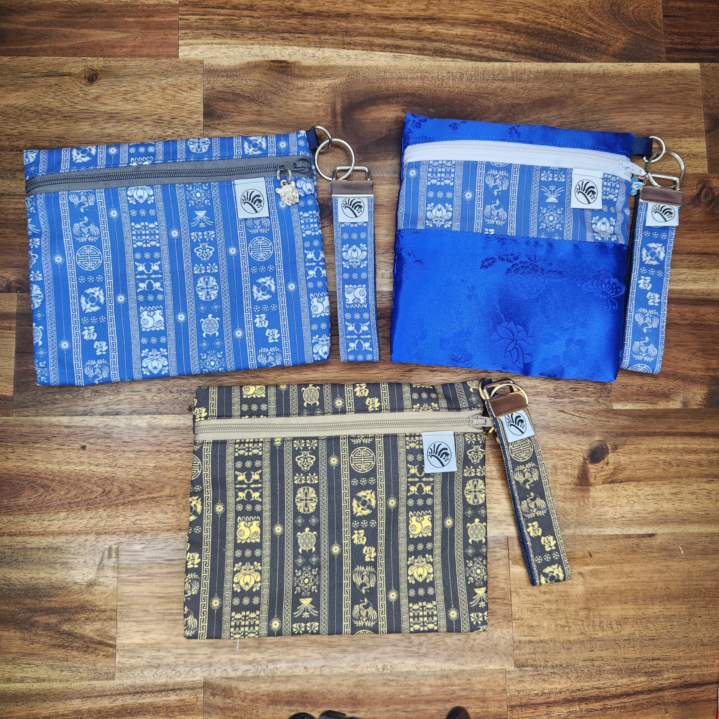 Traditional Print Collection 1 - Coin Purses & Pouches w Keyring