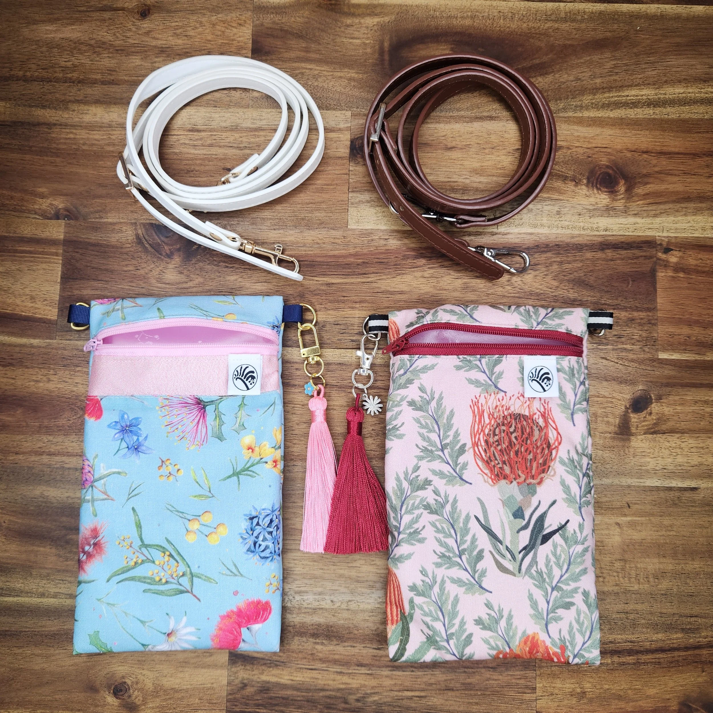 Hanbok Phone Pouch Bag - Pink Natives