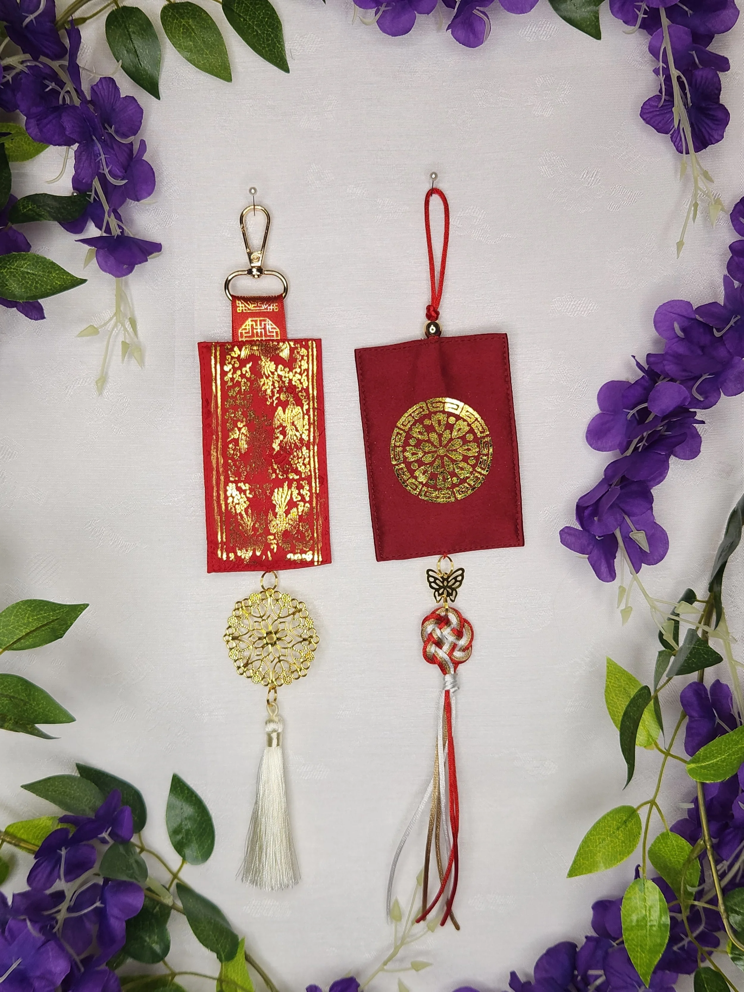 Norigae Charm (노리개) - Red Foil