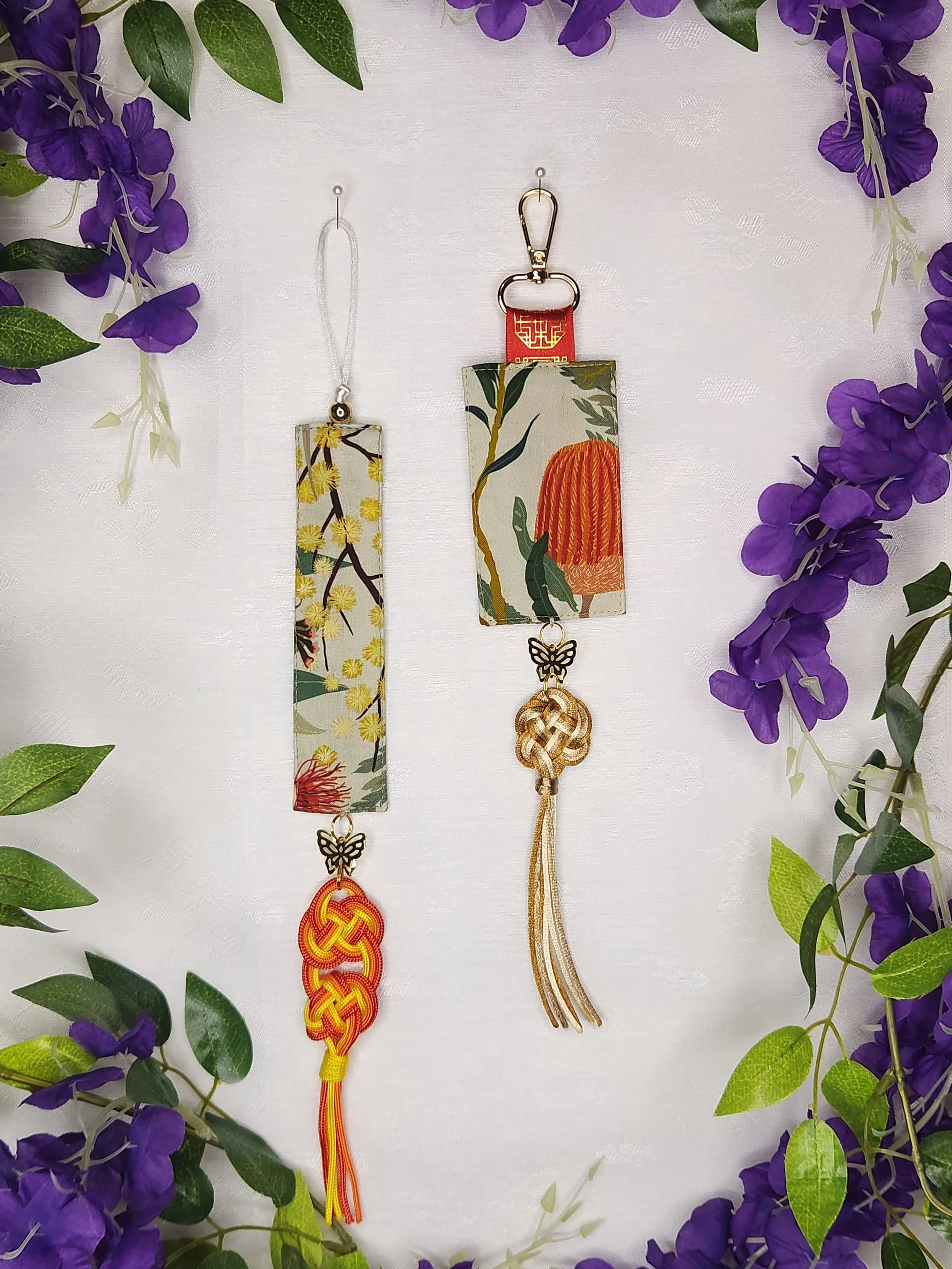 Norigae Charm (노리개) - Light Green Native w Maedup Tassel