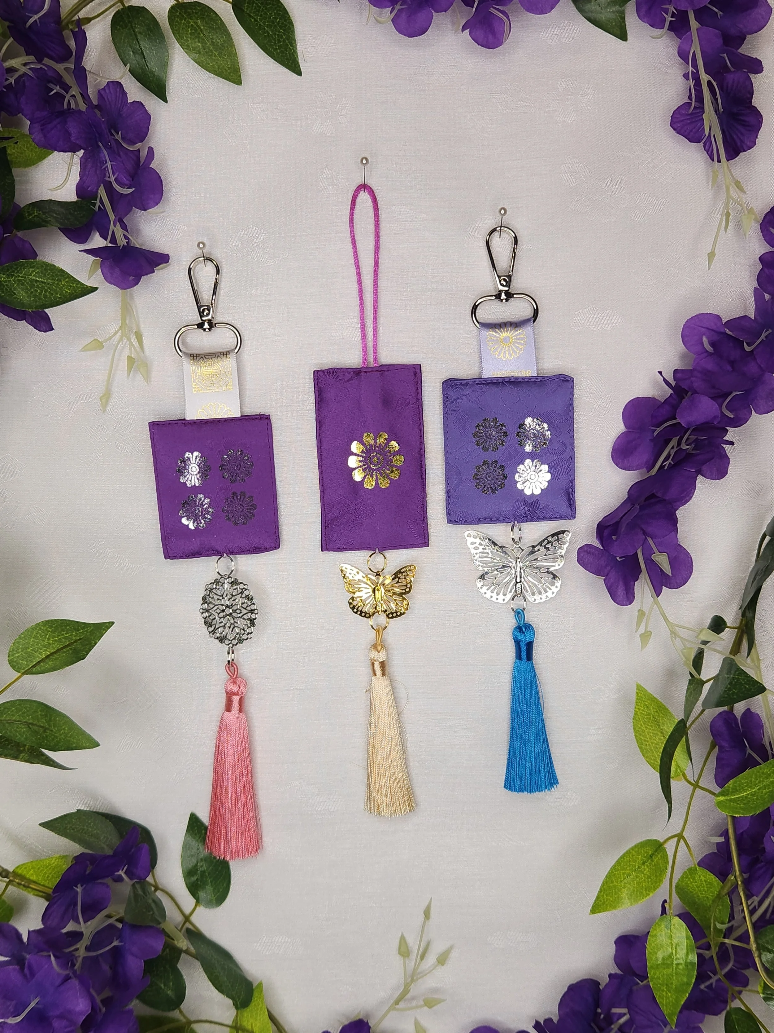 Norigae Charm (노리개) - Purple Foil