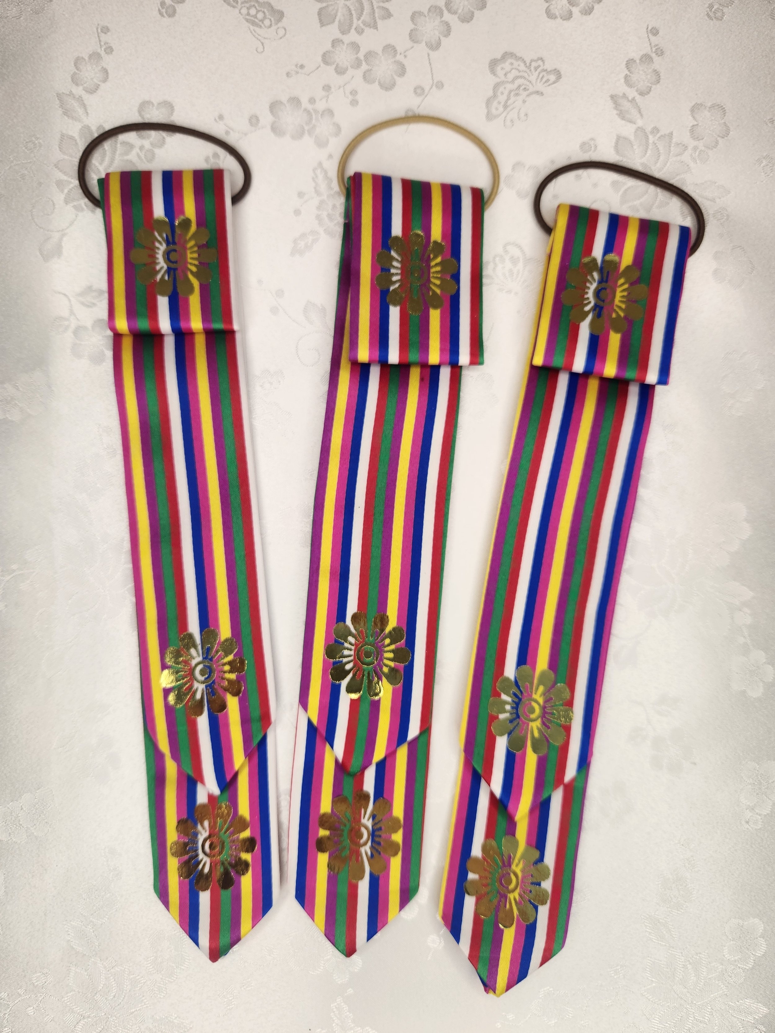 Daenggi Hair Ribbon 댕기 - Foiled Saekdong