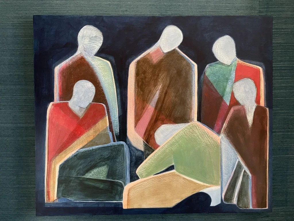 The Cost of Dissent:  a painting about the isolation of those who stand up for justice