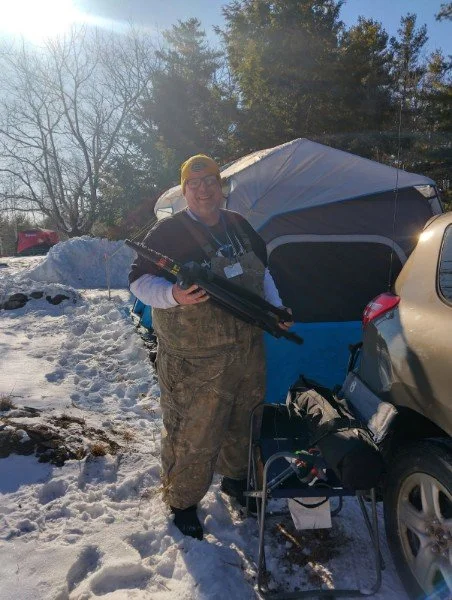 Tim with the tripod mast.jpg