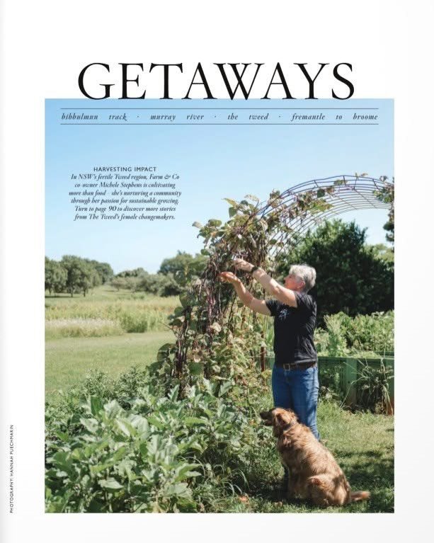 Absolutely chuffed to be featured in @austtraveller mags most recent edition of GETAWAY mag! We adore our little slice of old-world charm tucked away in the beautiful town of Burringbar. Why not jump on your bike, do the @northern_rivers_railtrail an