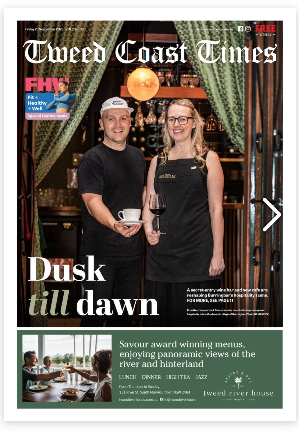 Tweed Coast Times: Front page