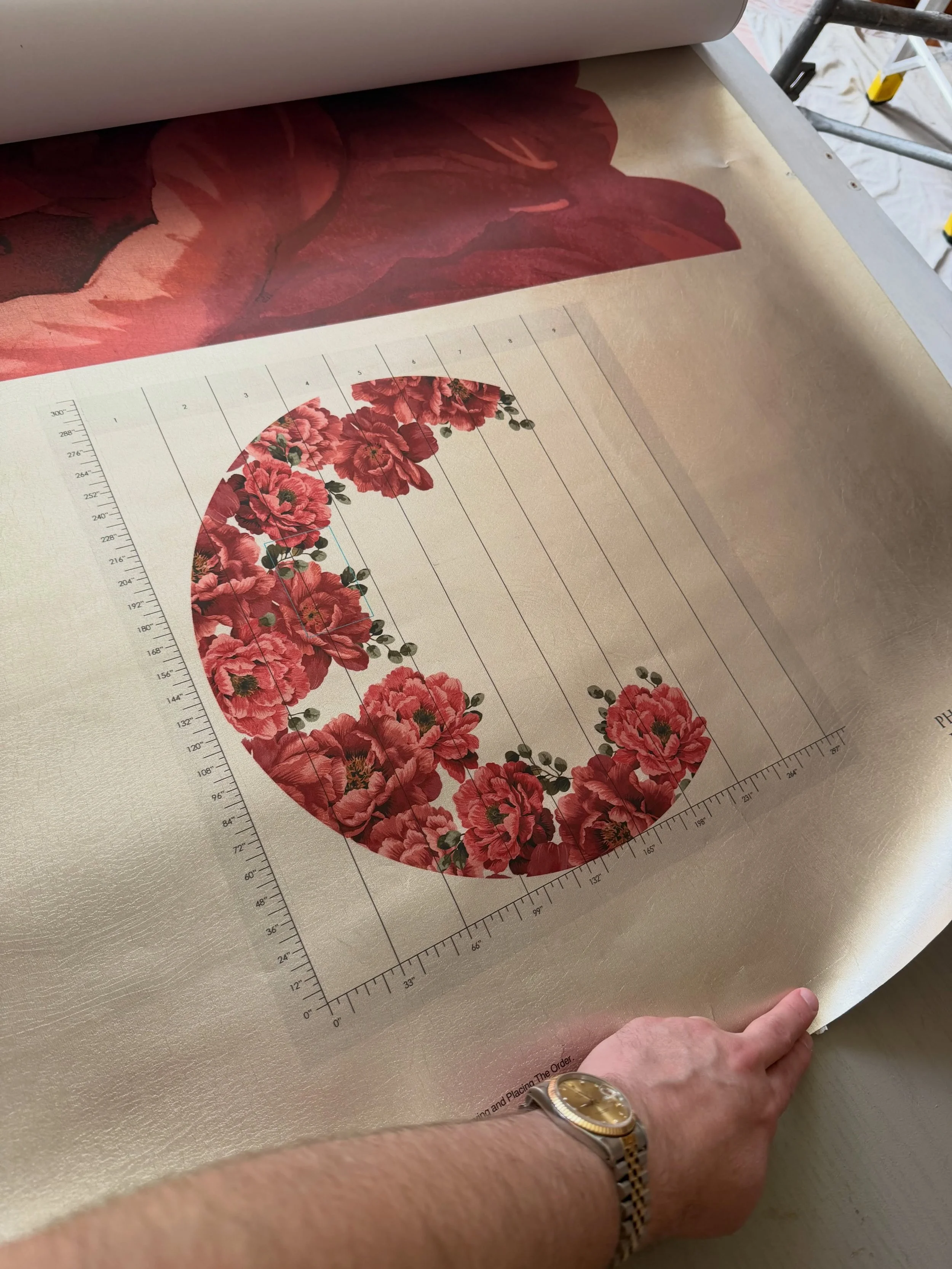 A glimpse behind the scenes at Fuller House.

After months of development, our custom-designed Philip Jeffries wallcovering is finally being installed in the home&rsquo;s iconic round room.

One of my favorite aspects of design is creating details th