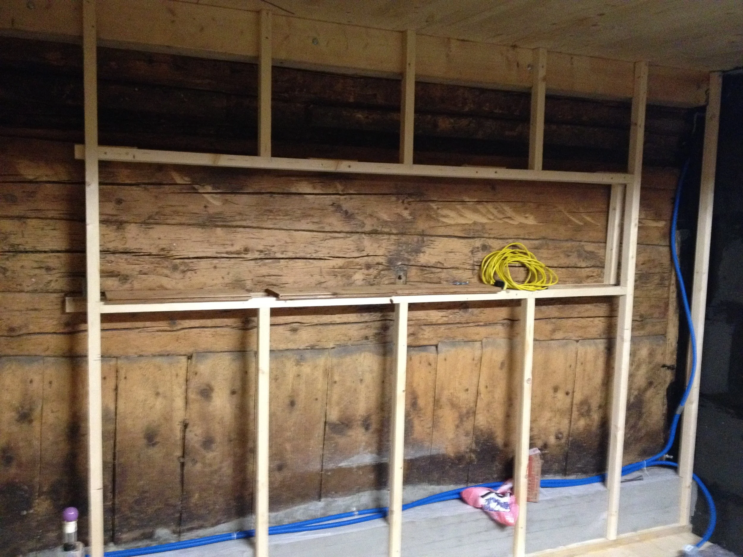 Wohnzimmer 1 Wand bau