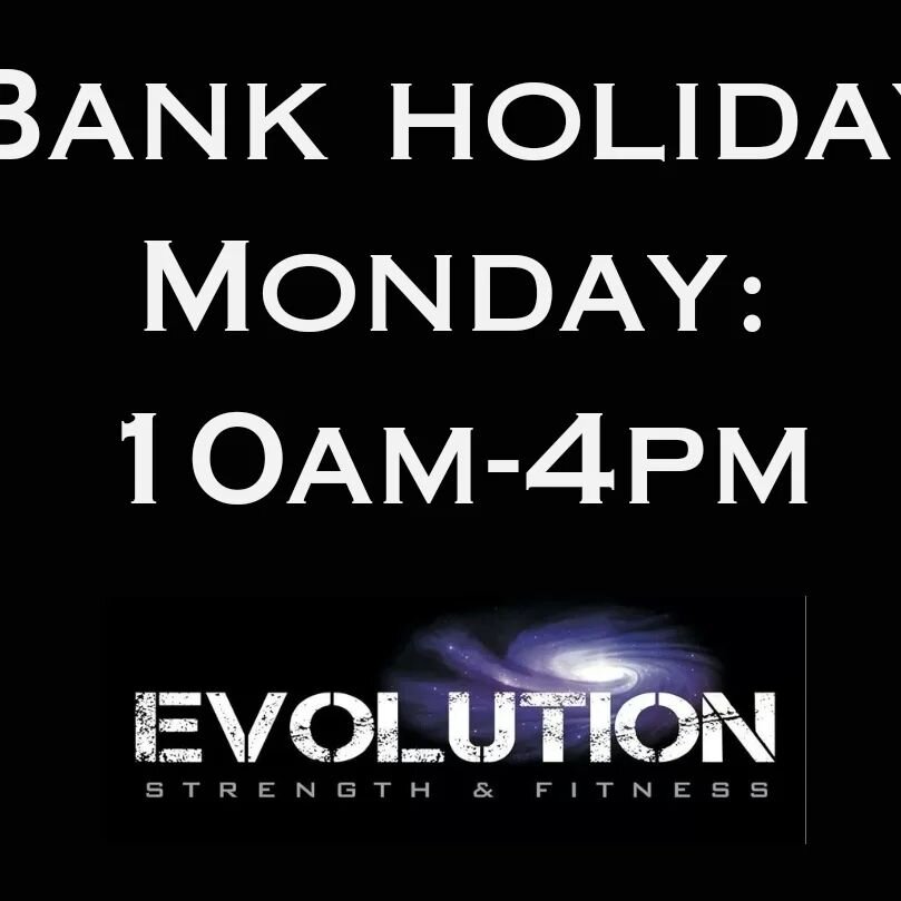 Don't forget, bank holiday hours tomorrow 👍