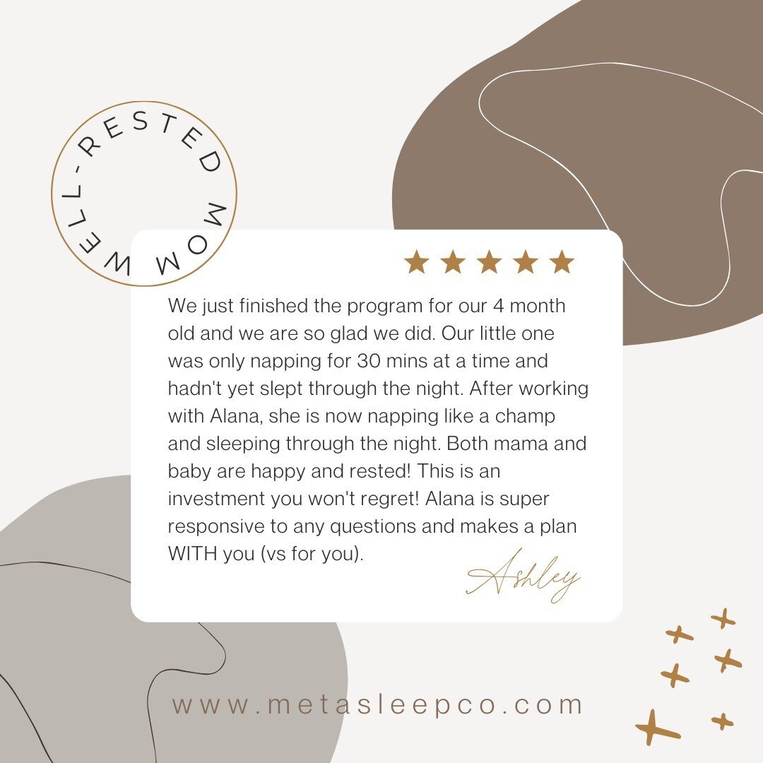 ✨ Today I am spreading some client love. It is because of them I continue to do what I am passionate about - helping tired families become well-rested ✨

🤗 If you are struggling with your child's sleep, know that you are not alone. We are here to ed