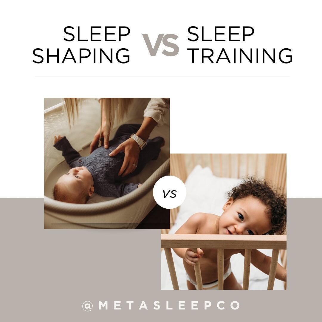 ✨ Sleep Shaping vs. Sleep Training ✨

Let&rsquo;s talk about two terms that often come up in the parenting sleep universe: Sleep Shaping and Sleep Training. 🛌💡

Scroll through to learn the difference between sleep shaping and sleep training.

Both 