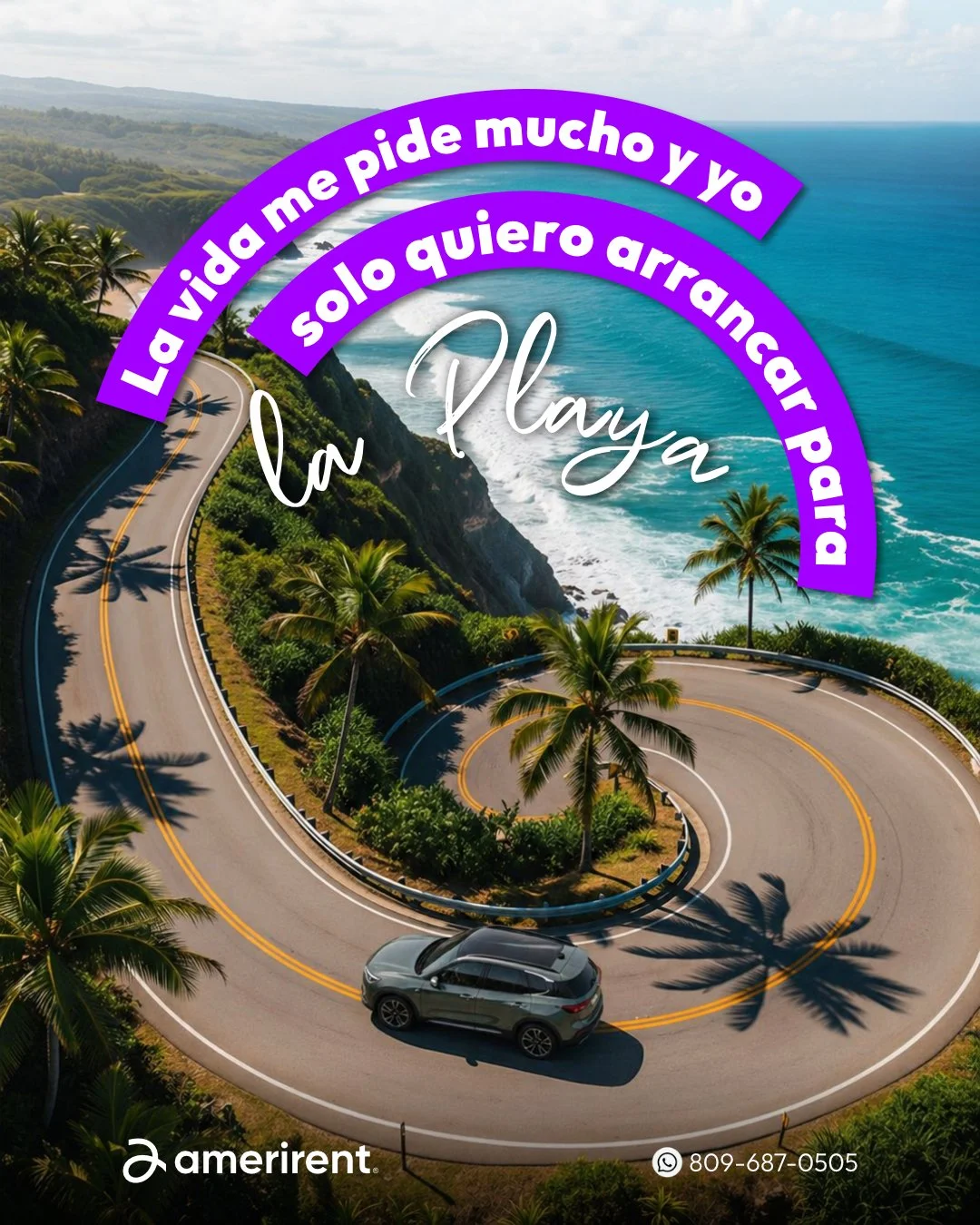 El viaje es m&aacute;s chulo con un veh&iacute;culo confortable y con mantenimiento al d&iacute;a 😎. 

🚗Renta un veh&iacute;culo hoy mismo hasta 4 horas antes.

✅Reserva con tiempo y viaja sin preocupaciones.

📲809-687-0505

AMERIRENT
.
.
#Amerire