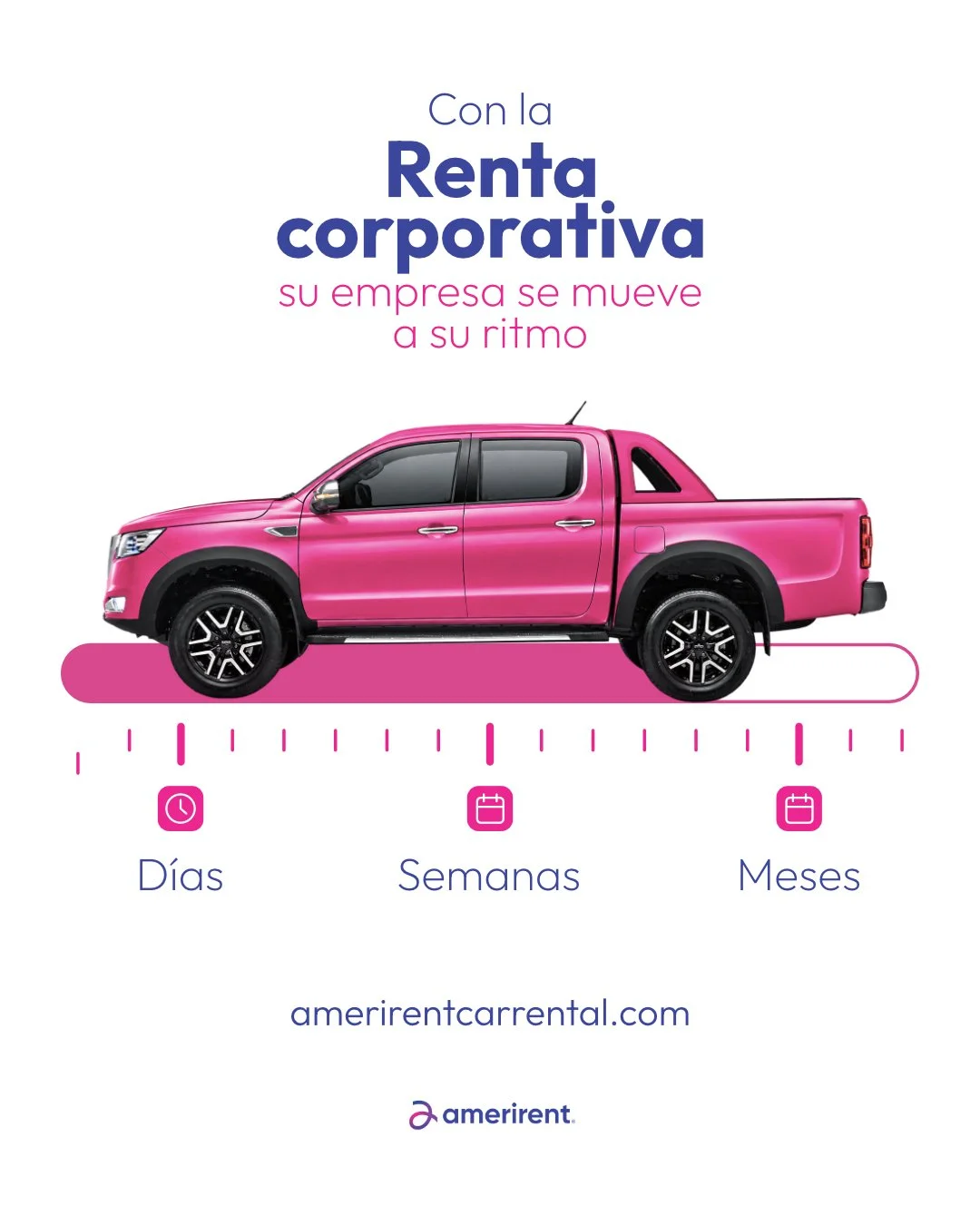 Su empresa necesita una movilidad que se adapte a su ritmo. Con la Renta Corporativa de AmeriRent puede rentar uno o varios veh&iacute;culos por d&iacute;as, semanas o meses, seg&uacute;n lo que su operaci&oacute;n necesite🤝✅.

📱 829-599-4341
Ameri