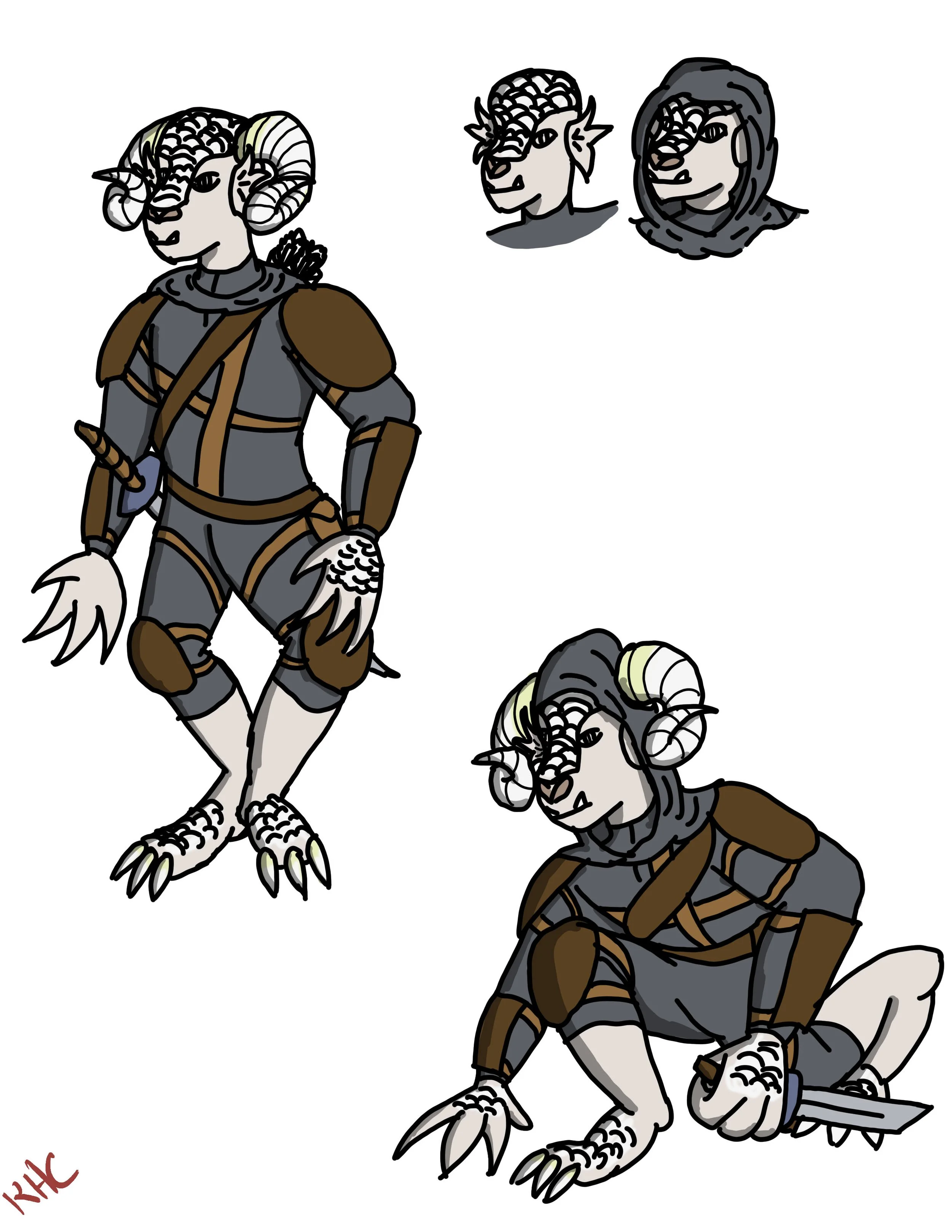 Briziga, dragonborn rouge