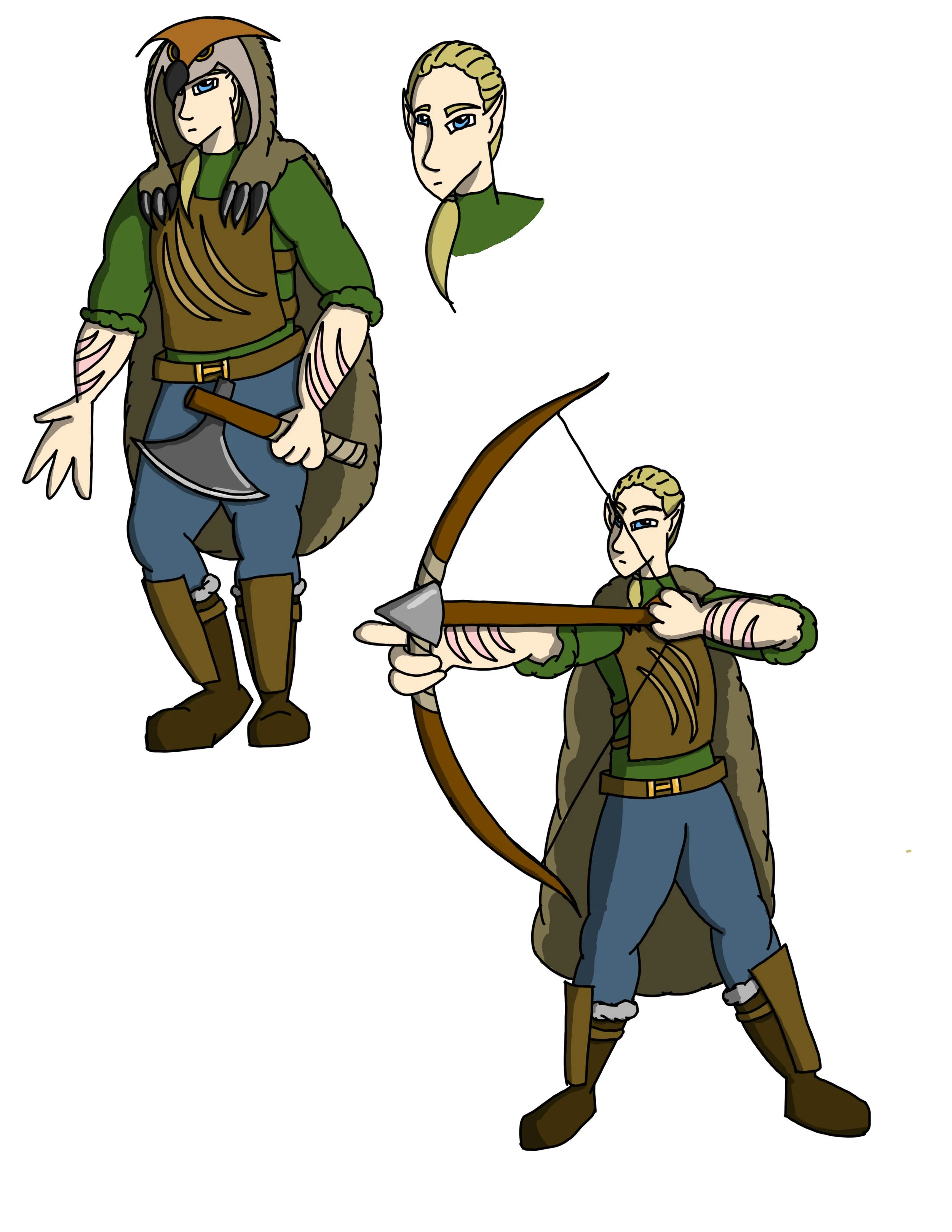 Jae, half elf ranger