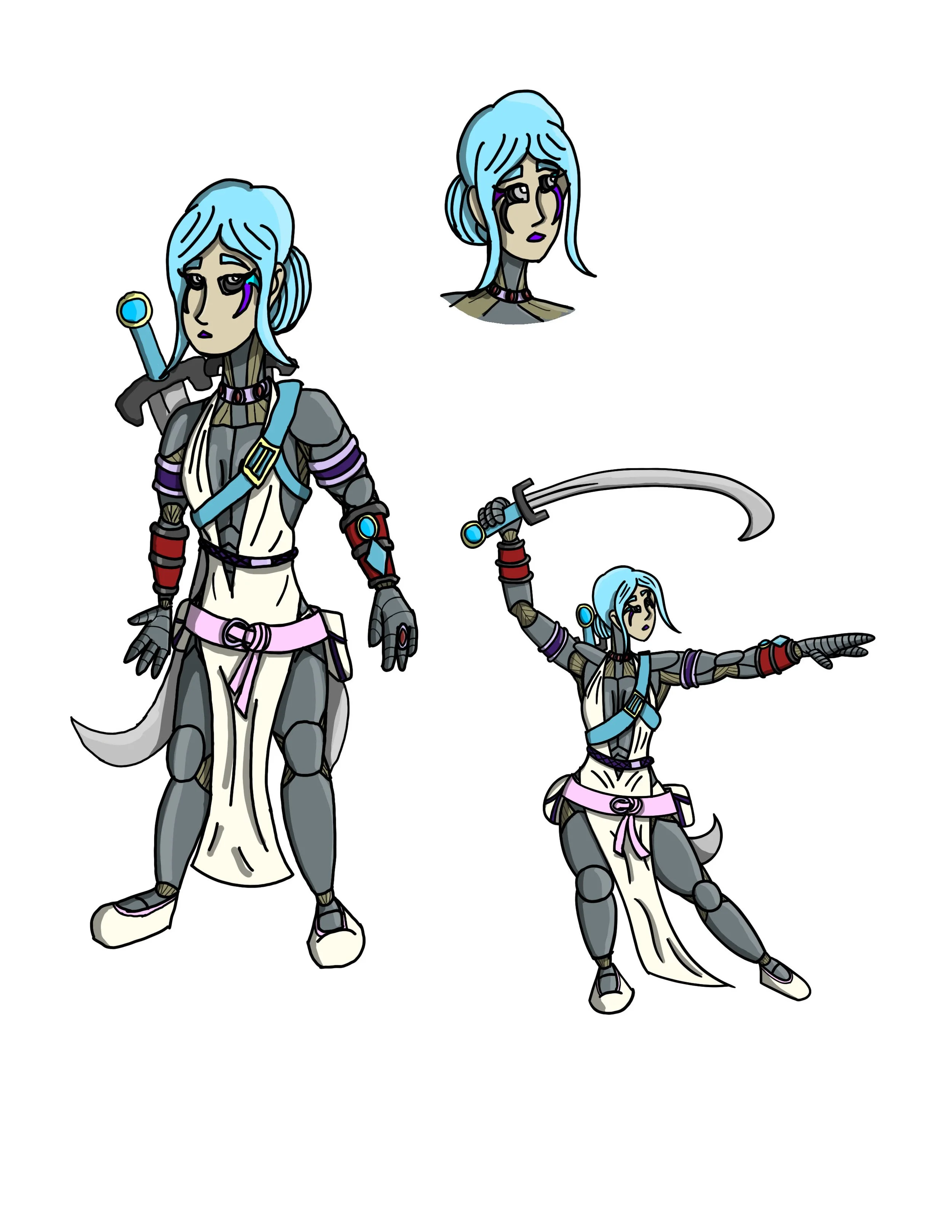 Anne Droid, automaton monk