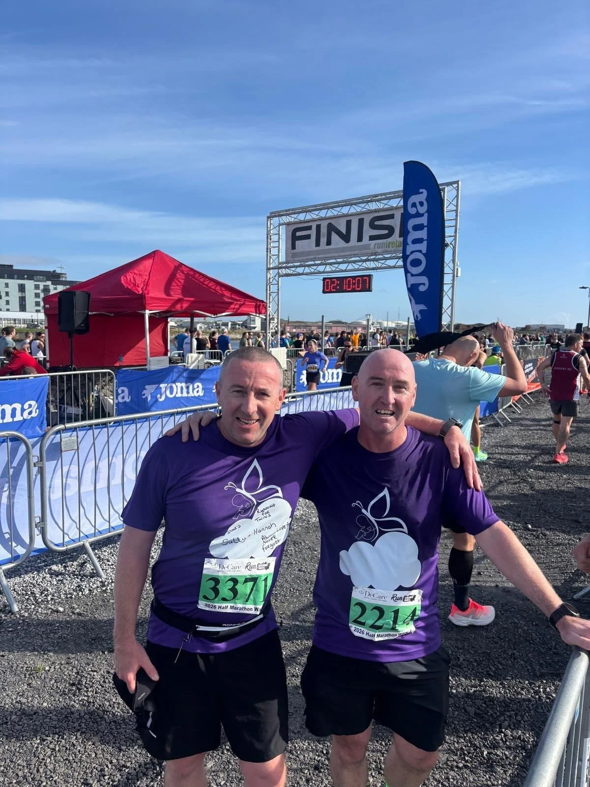 💜 A massive effort from Greystones&rsquo; Shane and Jay who on Saturday ran the Galway Bay half marathon in aid of F&eacute;ileac&aacute;in 💜 Well done lads!

A huge thank you to this wonderful community for your generous donations, because of you 