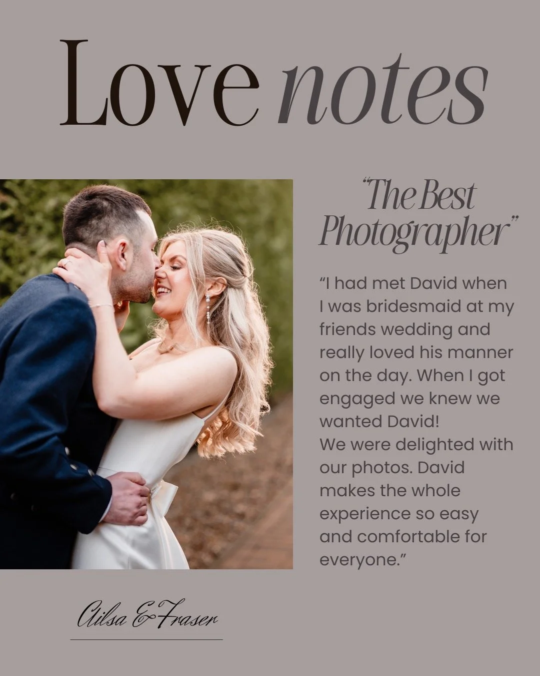 Thank you to those who have left some kind words on Google, Bridebook or anywhere else. It really can't be overstated the difference this makes. Past couples - If you've got two minutes and fancy helping me out, I&rsquo;d massively appreciate it!

He