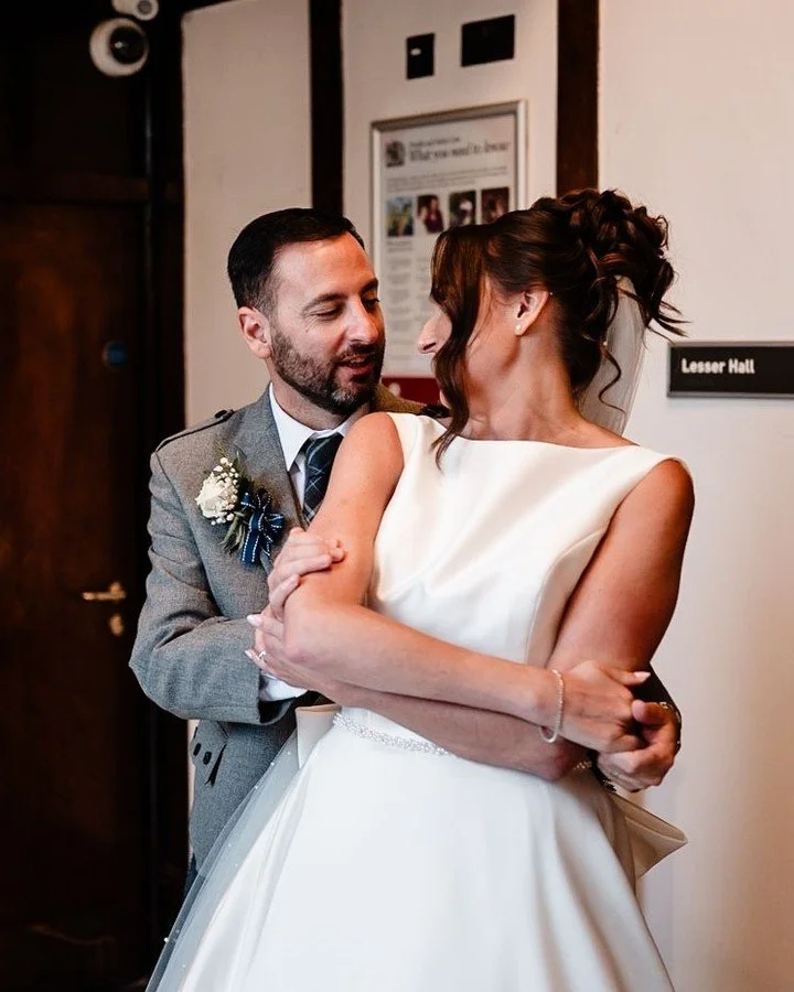 That wee glance when you think nobody's watching. These are the moments I'm always looking for - the real ones, not the posed ones. 

If you're planning a wedding in Scotland and the thought of being in front of a camera makes you cringe a bit, you'r