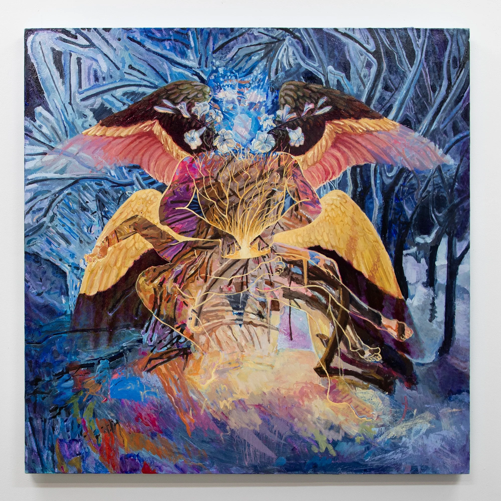 "Greetings Prophet! The great work begins!"
Acrylic on panel
48 x 48 inches