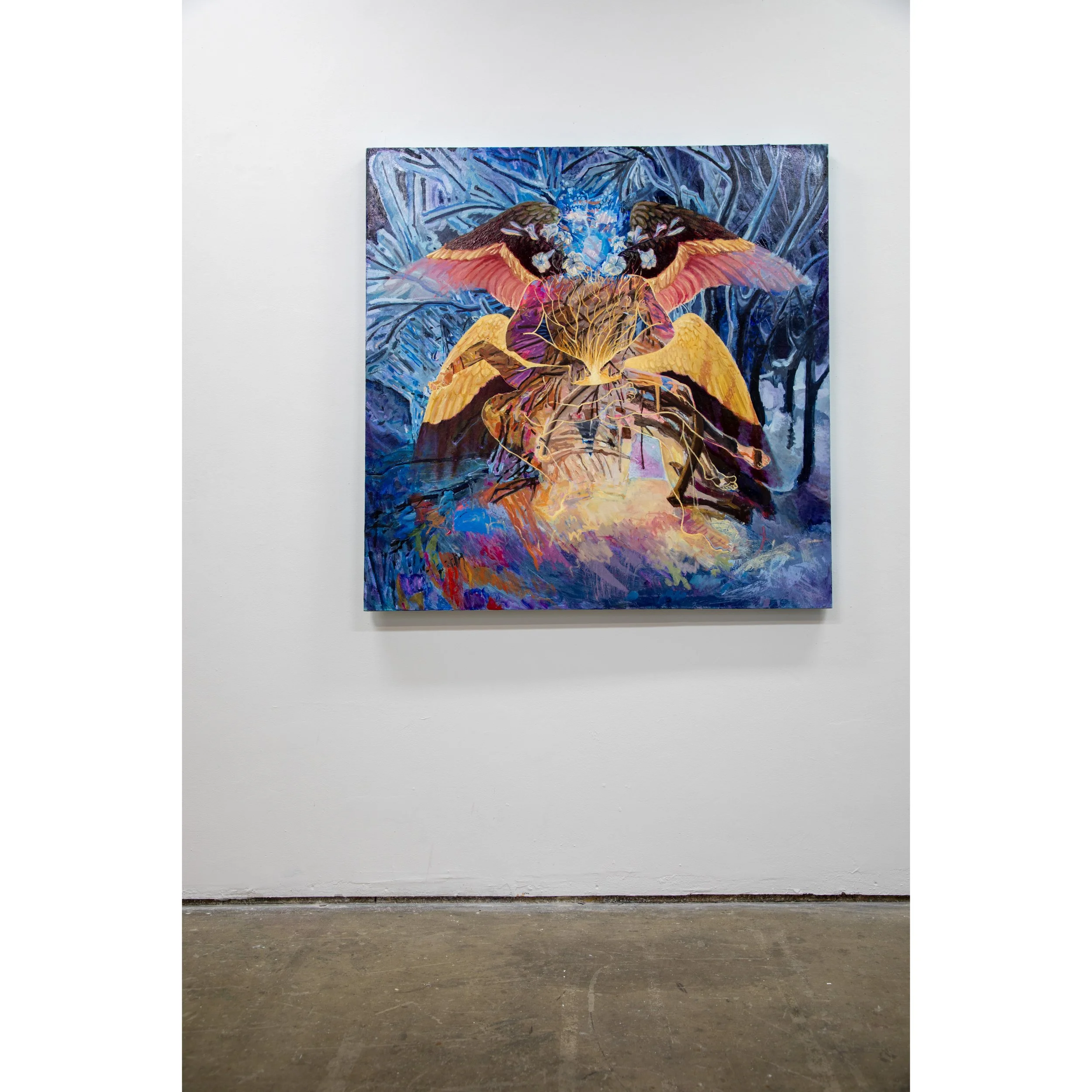 "Greetings Prophet! The great work begins!"
Acrylic on panel
48 x 48 inches