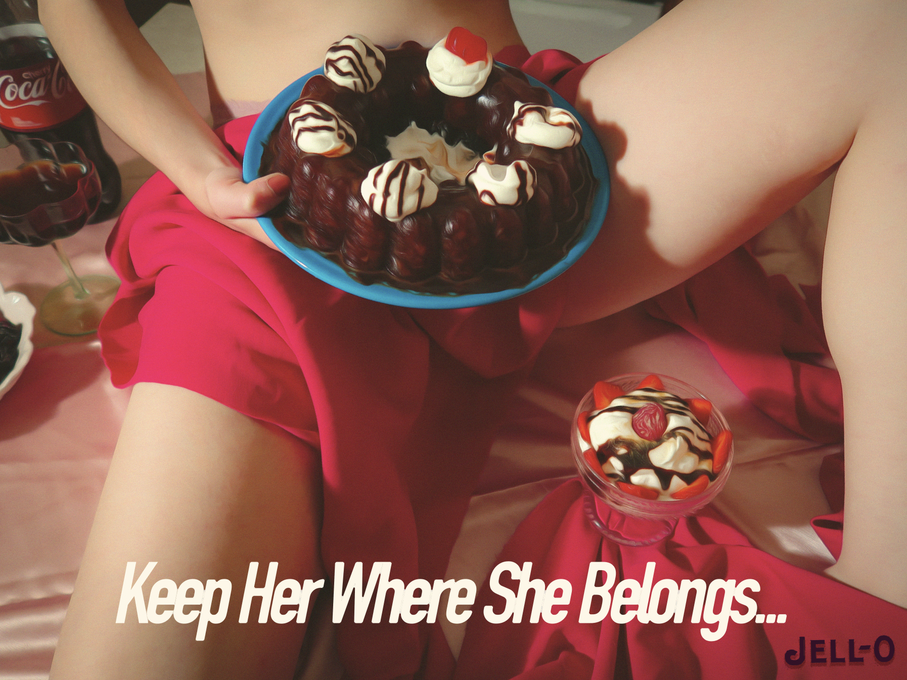 "Coke Girl" digital ad by Renee Marting