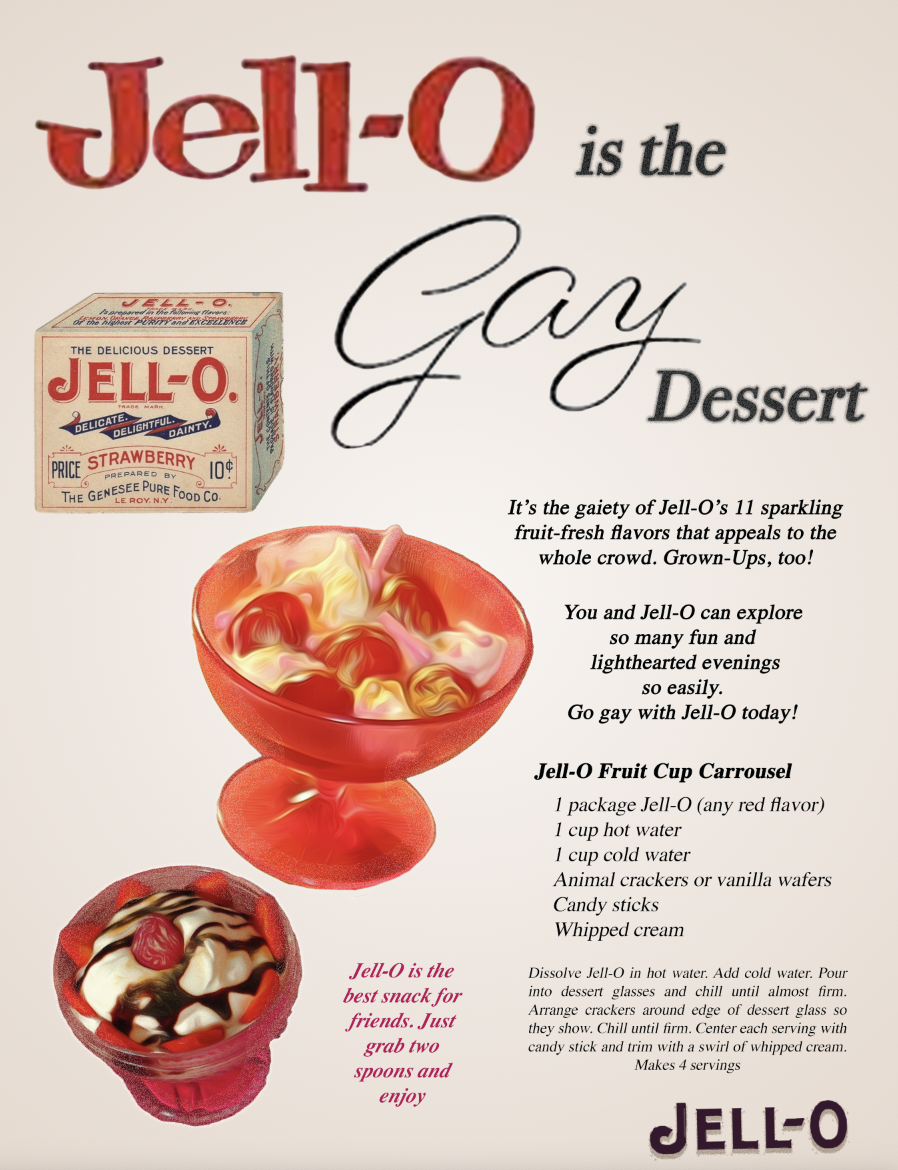 "America's Gayest Dessert" digital ad by Renee Marting