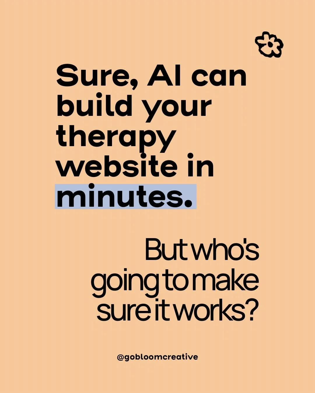 AI can build your therapy website in minutes. Pretty tempting, right?

Especially when you&rsquo;re trying to get your private practice off the ground and would rather spend your time doing literally anything rather than figuring out how to do websit